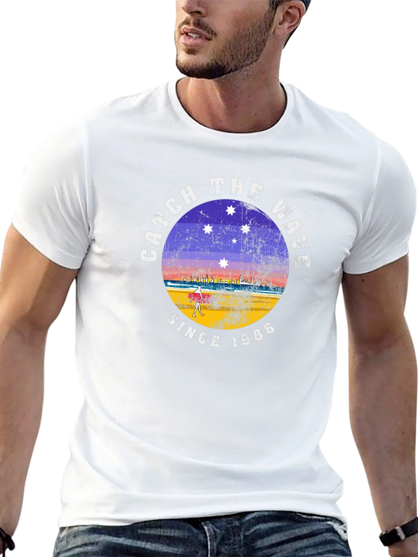 Catch the Wave Since 1986 Black T-Shirt