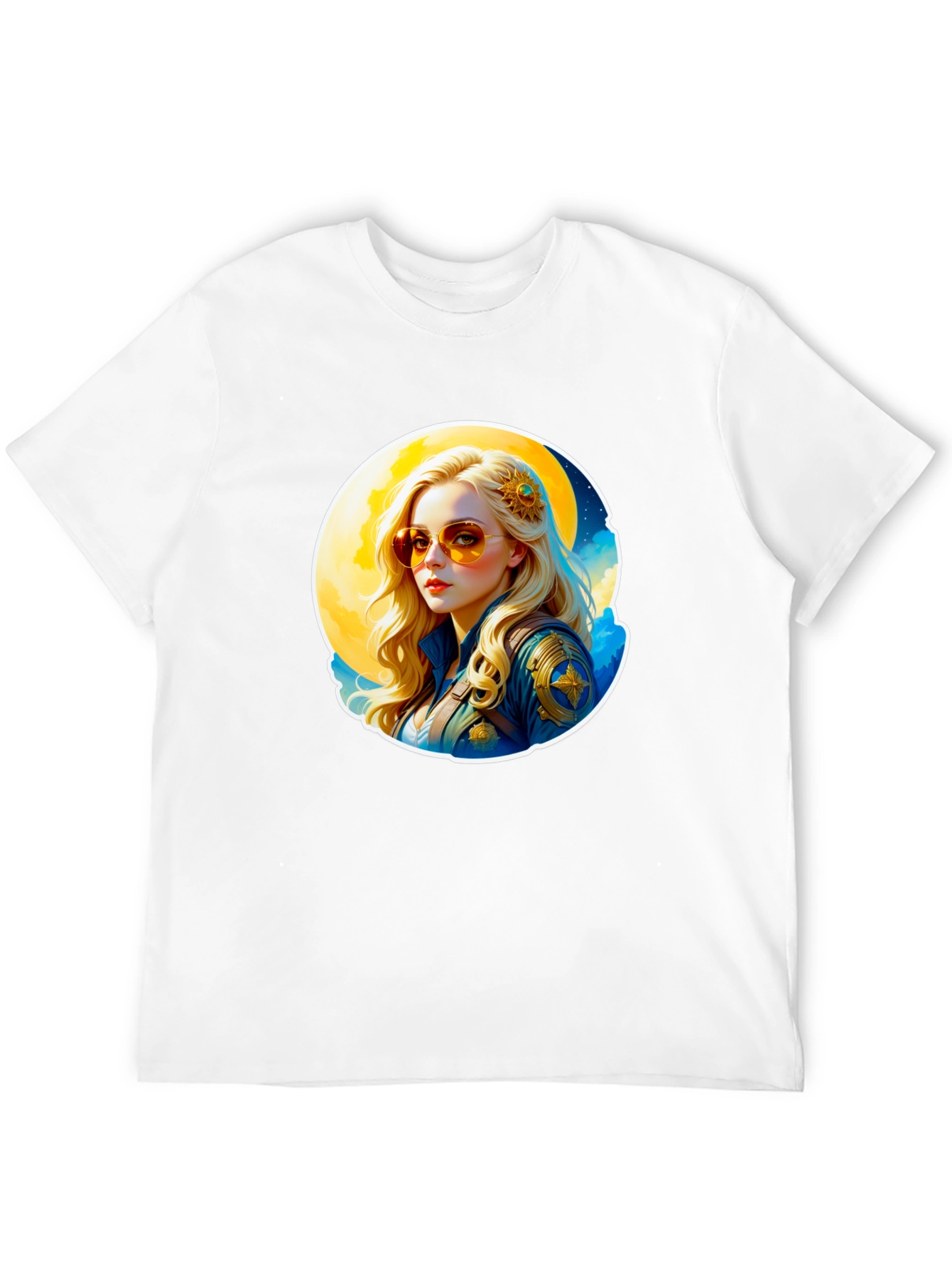 Retro Moonbeam T-Shirt - Black Cotton Tee