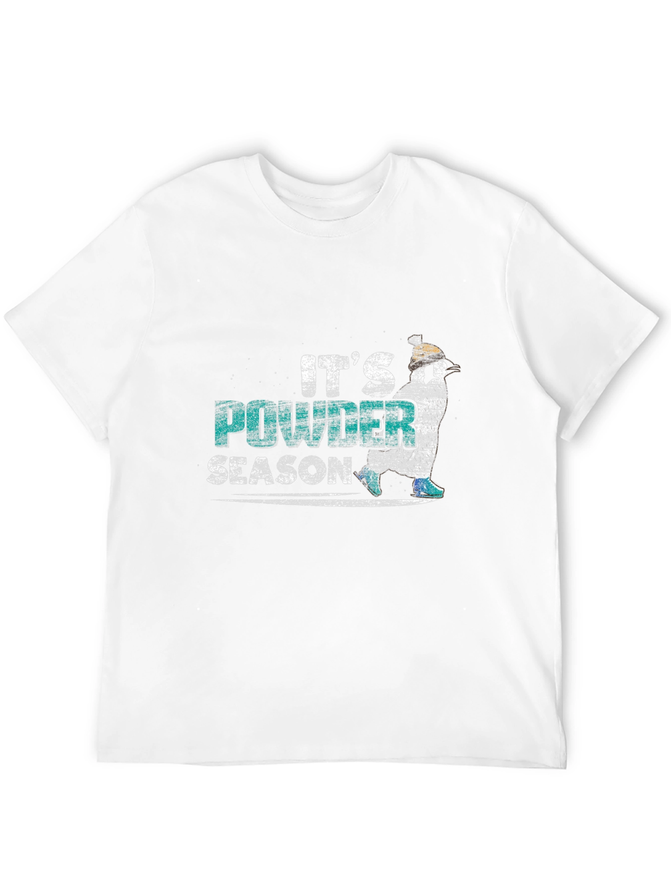 Its Powder Season Black T-Shirt
