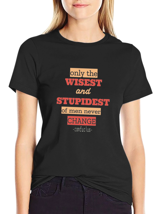 Wisest and Stupidest Mens Black T-Shirt