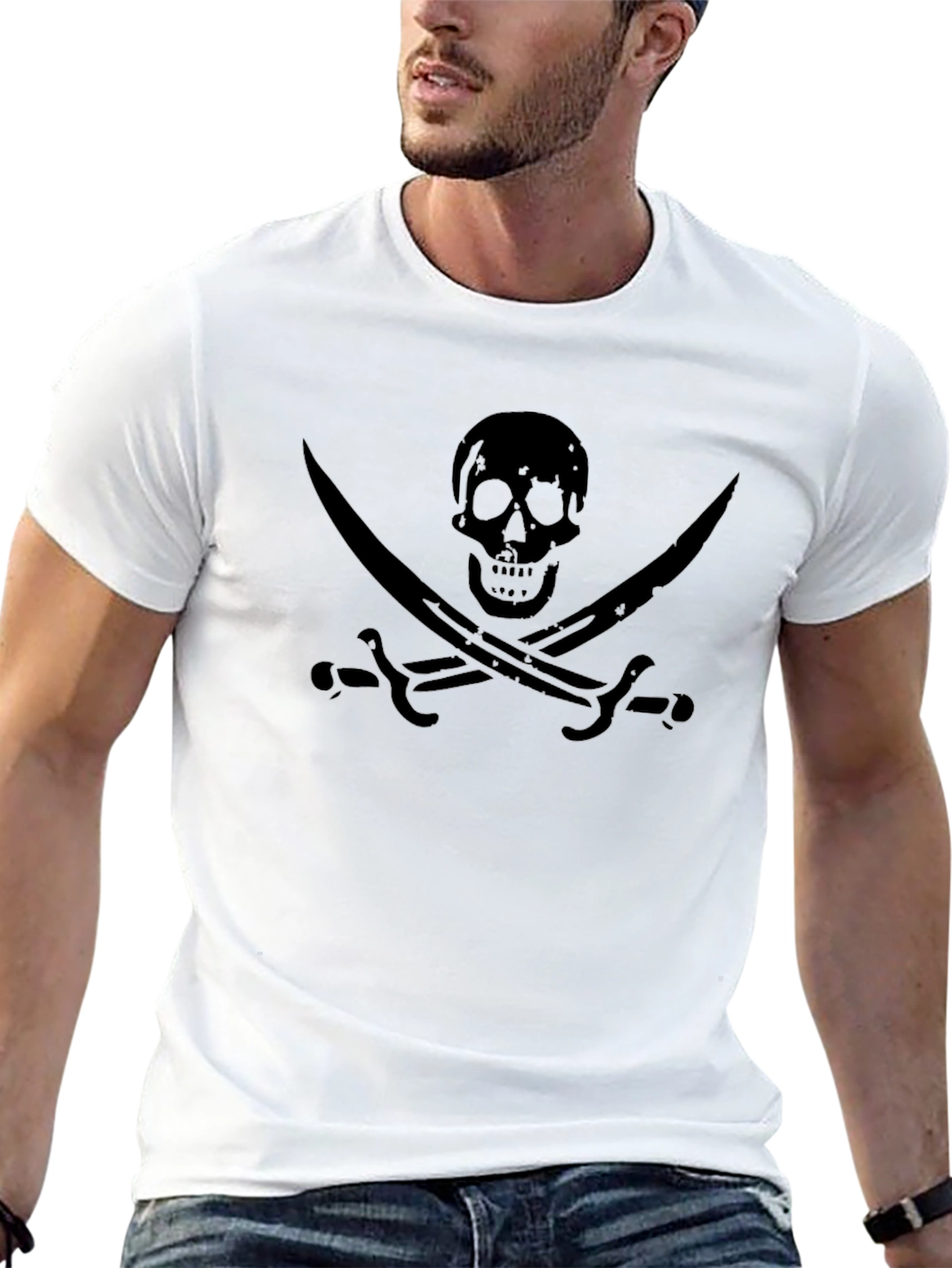 Pirate Skull & Swords Graphic Tee