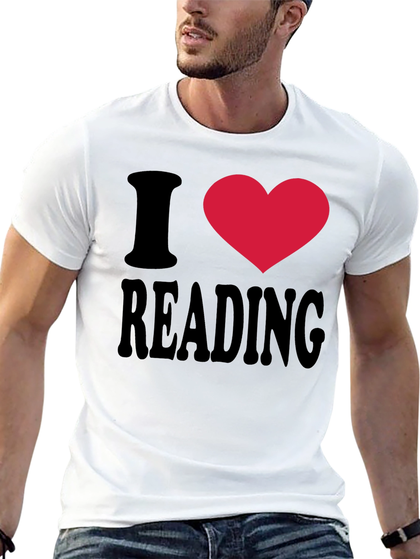 I Heart Reading Black T-Shirt