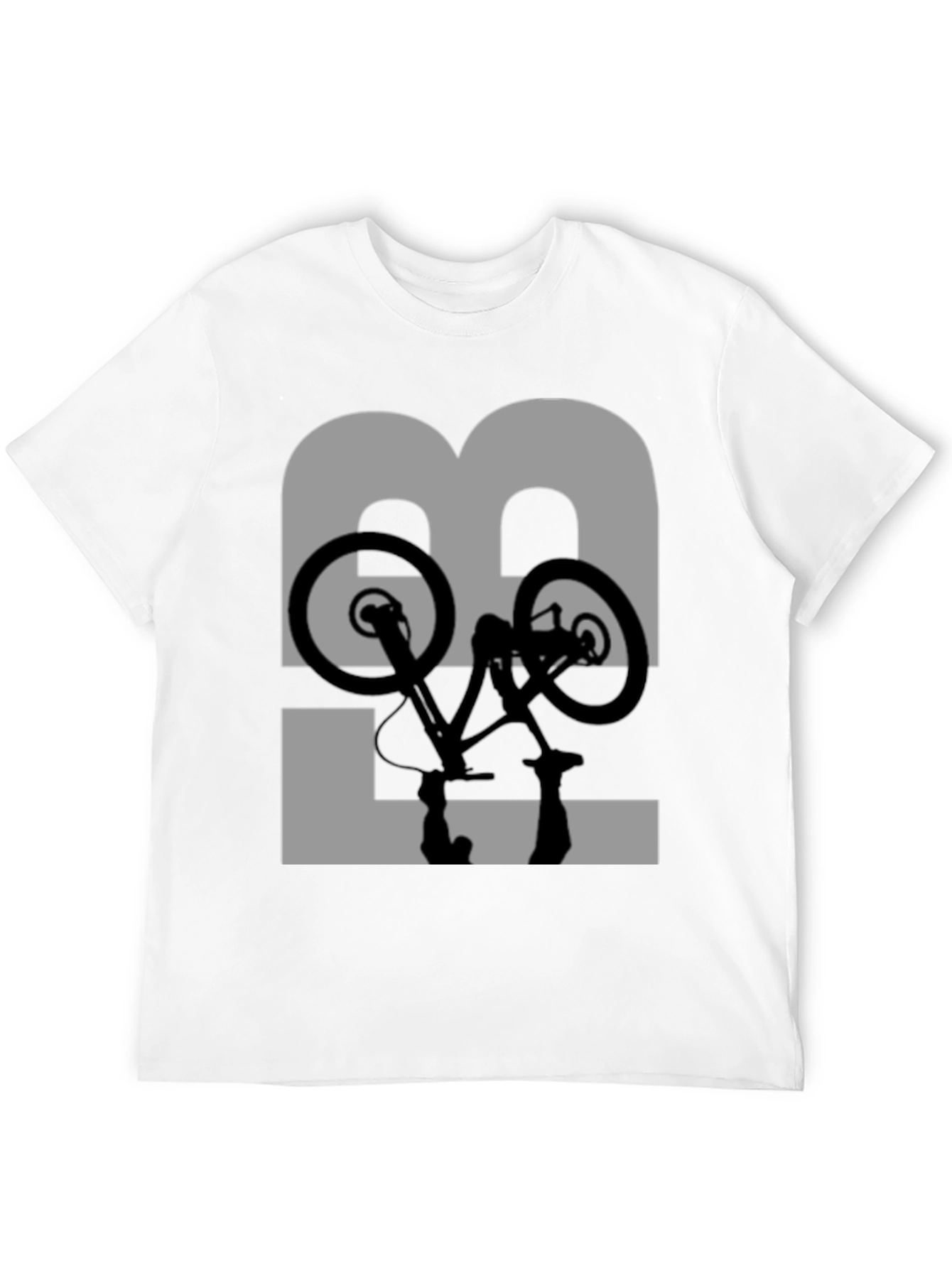 Mountain Bike Silhouette Graphic Tee - Black