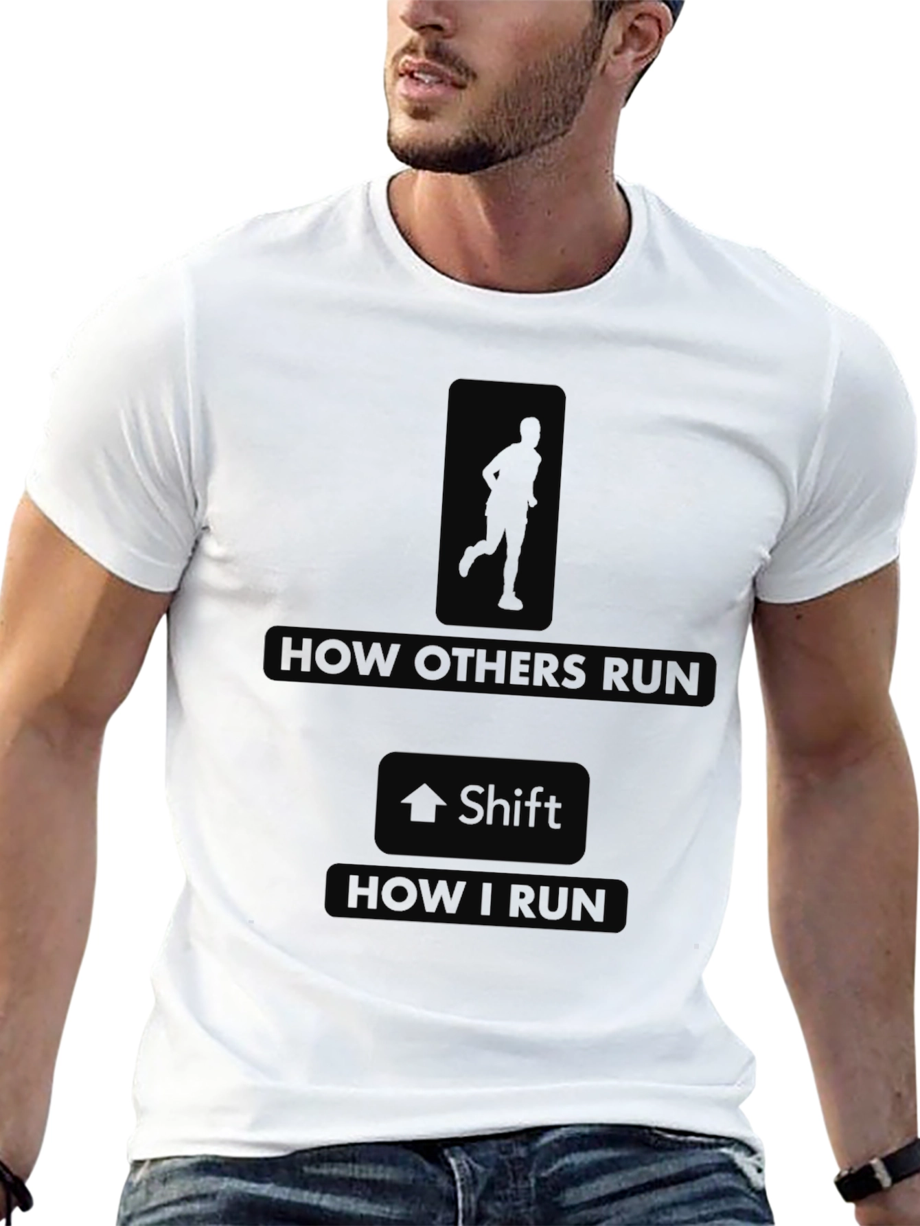 Funny Running T-Shirt - How I Run Design
