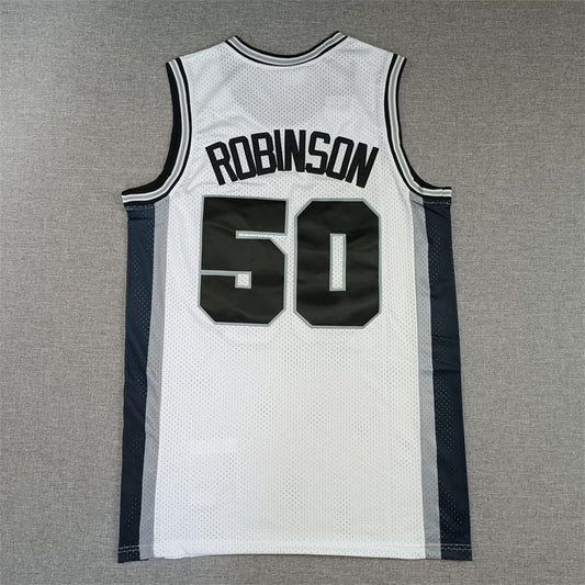 Men's San Antonio Spurs David Robinson White 1998-99 Classics Swingman Jerseys