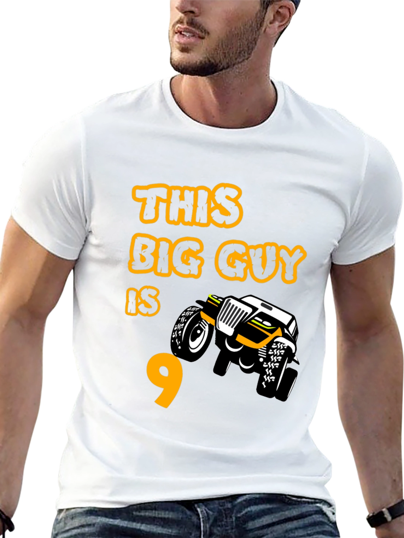 Boys 9th Birthday Monster Truck T-Shirt