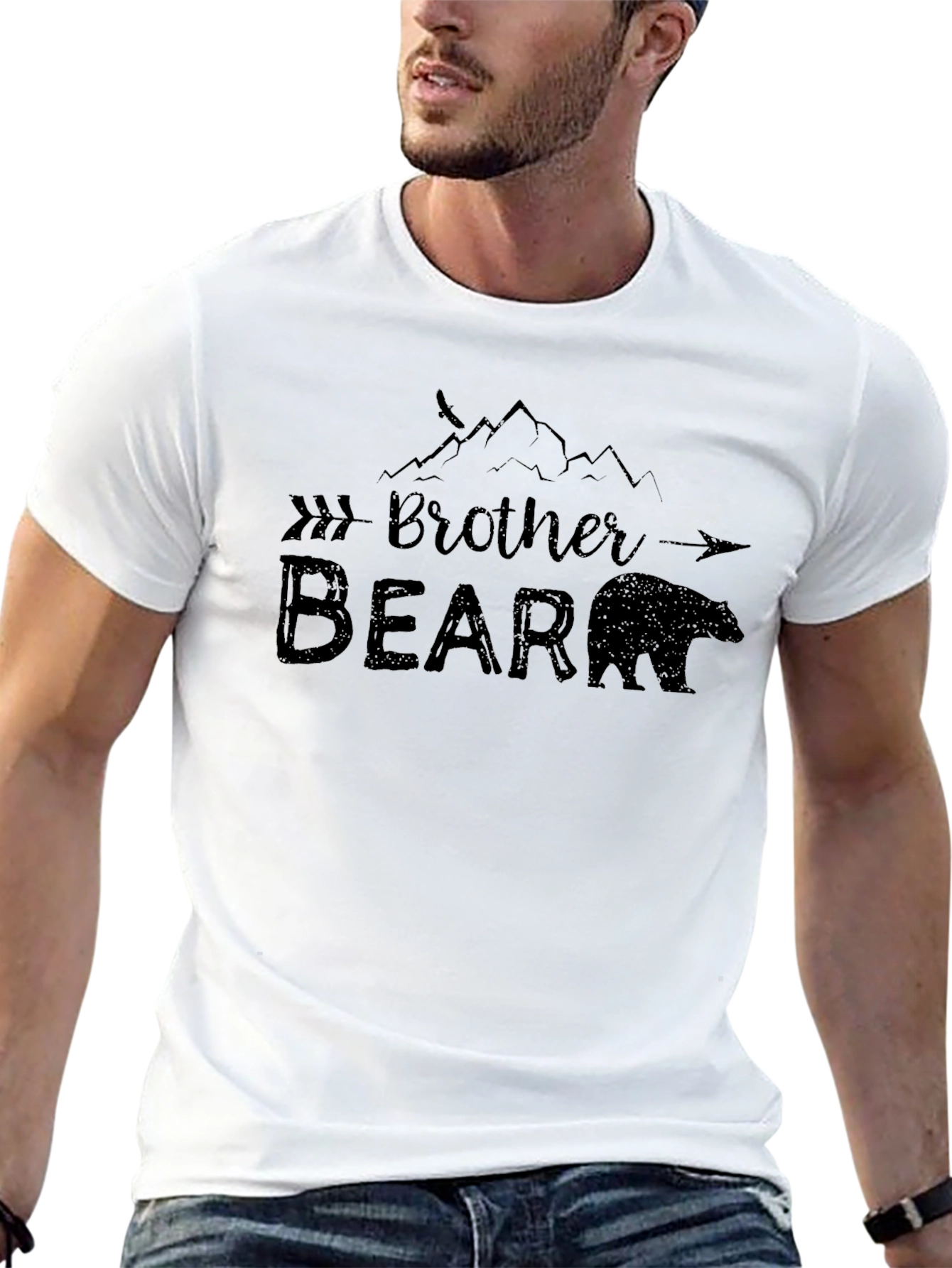 Brother Bear Graphic Tee - Black T-Shirt