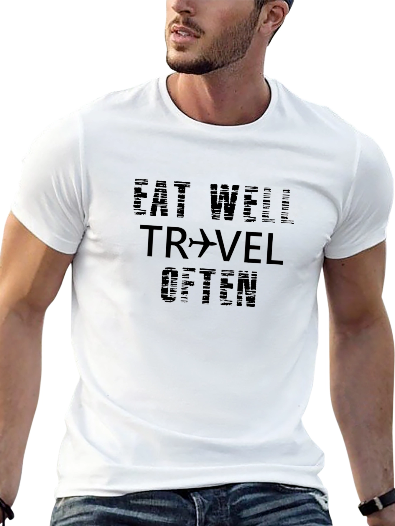 Eat Well Travel Often Graphic T-Shirt