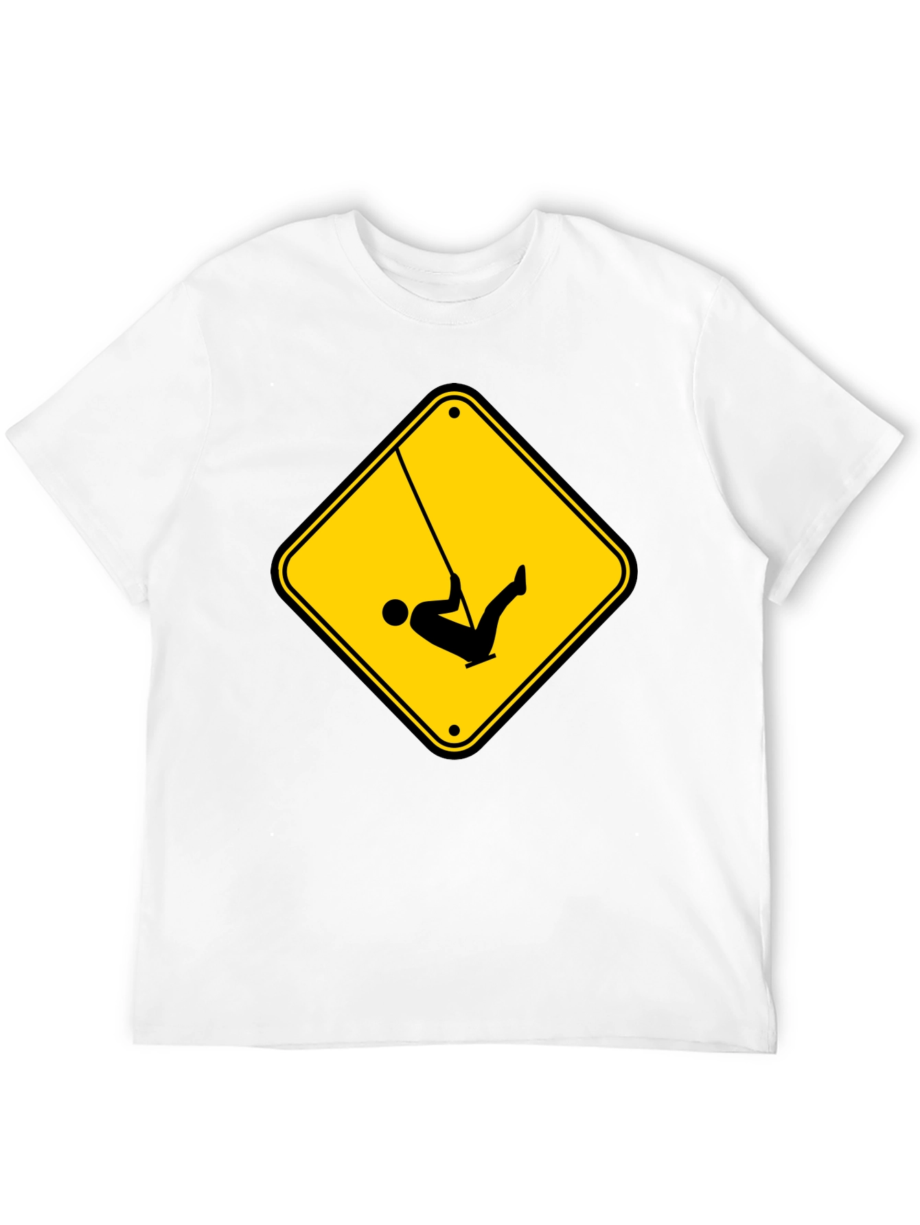 Caution Swing T-Shirt - Black Tee