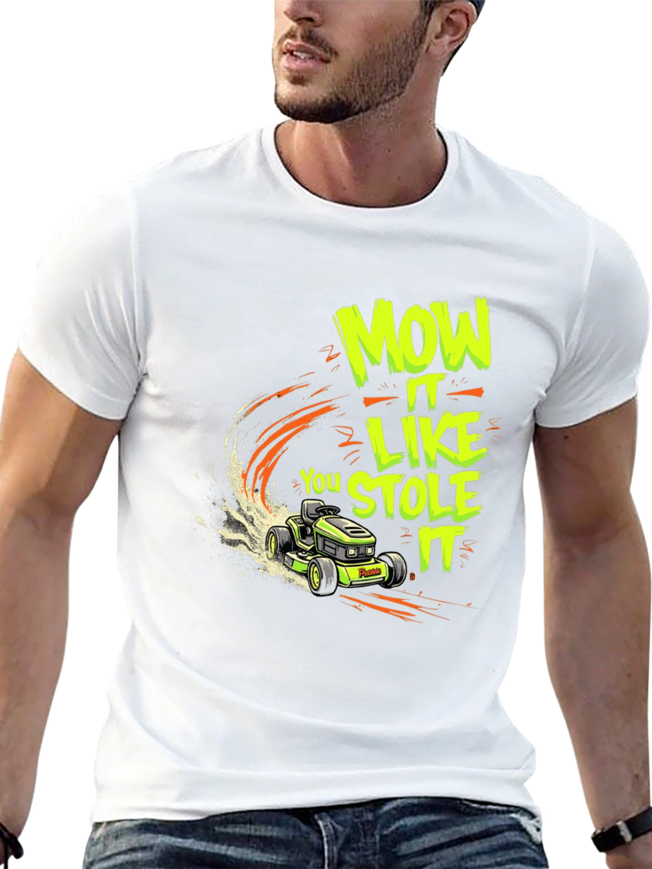 Mow It Like You Stole It Black T-Shirt