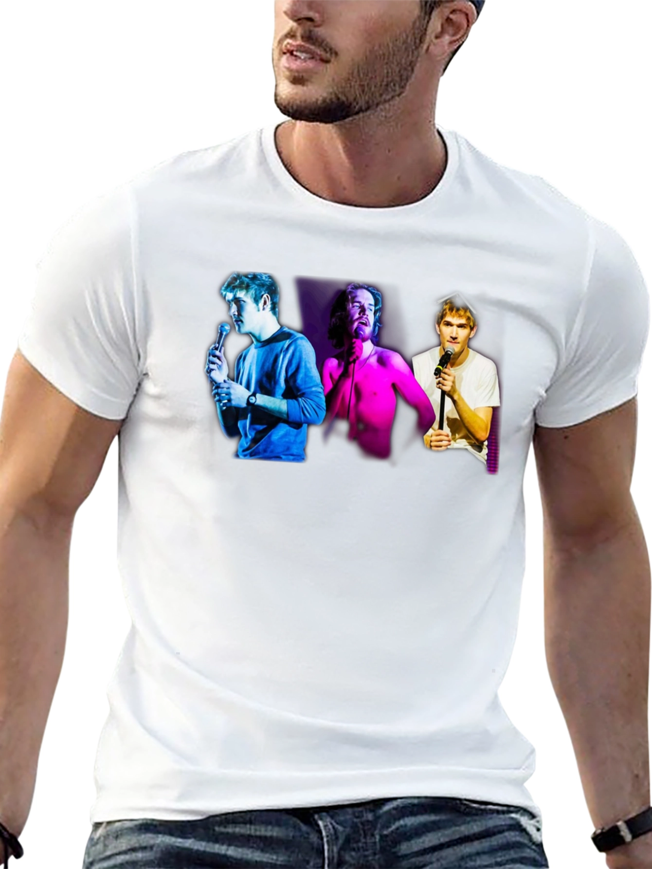Comedy Trio Graphic T-Shirt - Black