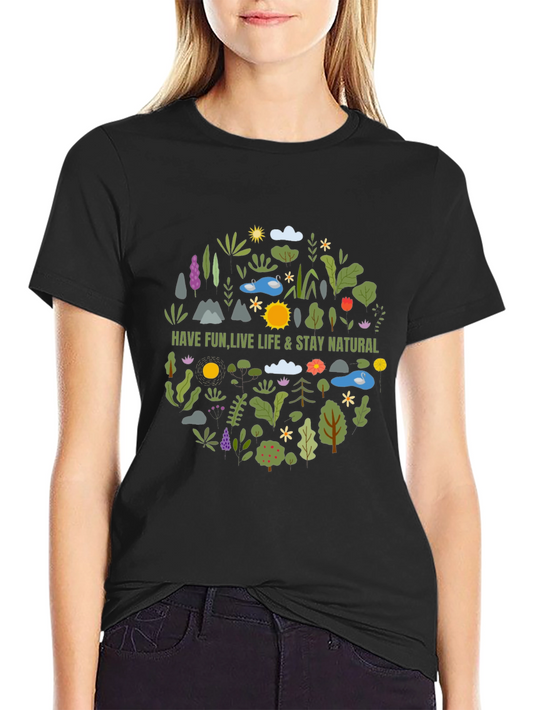 Nature Inspired Graphic T-Shirt