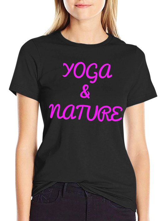 Yoga & Nature Black T-Shirt