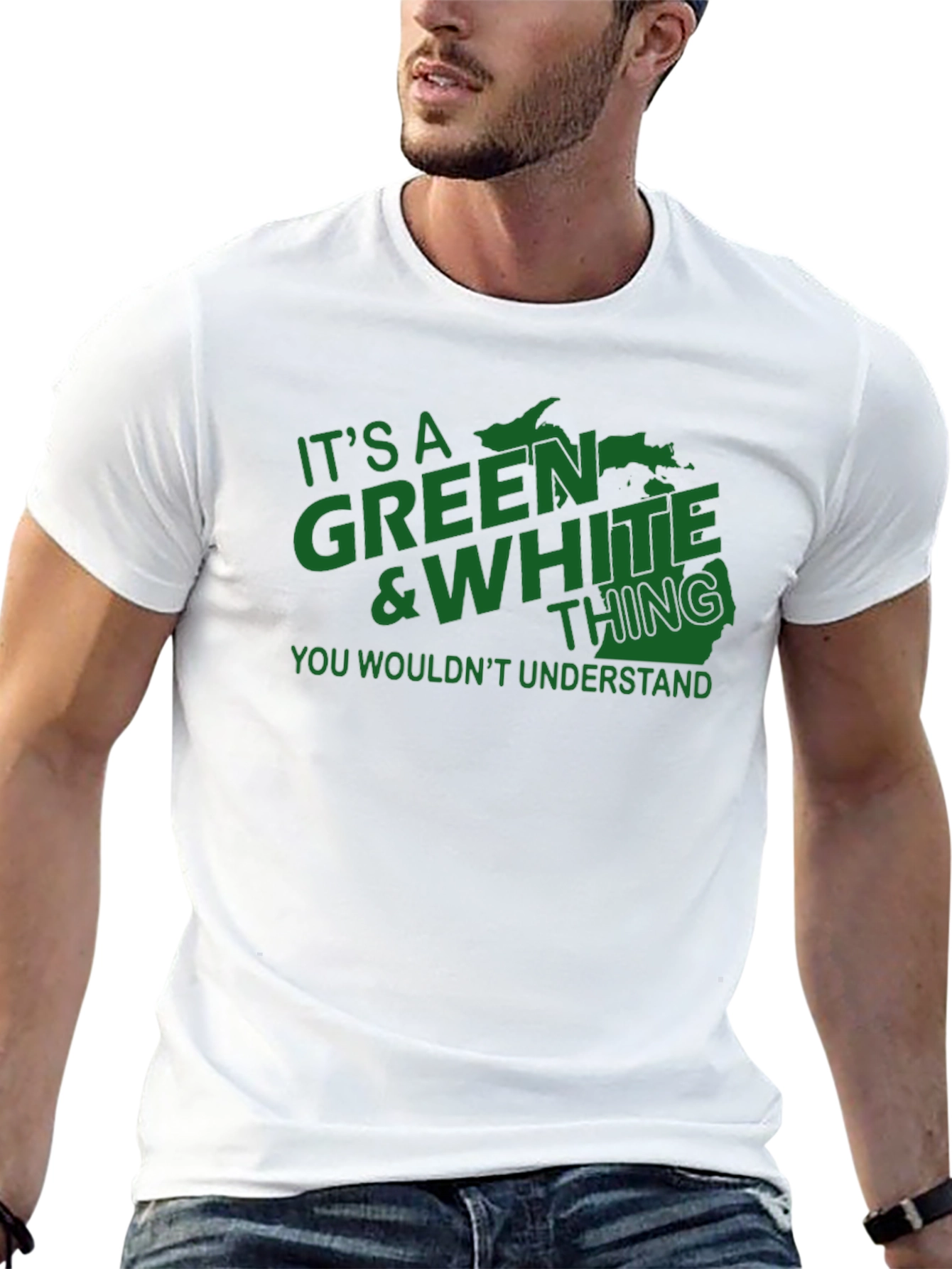Green & White Thing T-Shirt