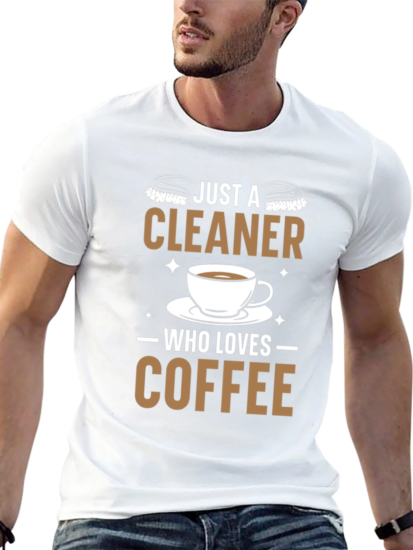 Cleaner Coffee Lover T-Shirt - Black