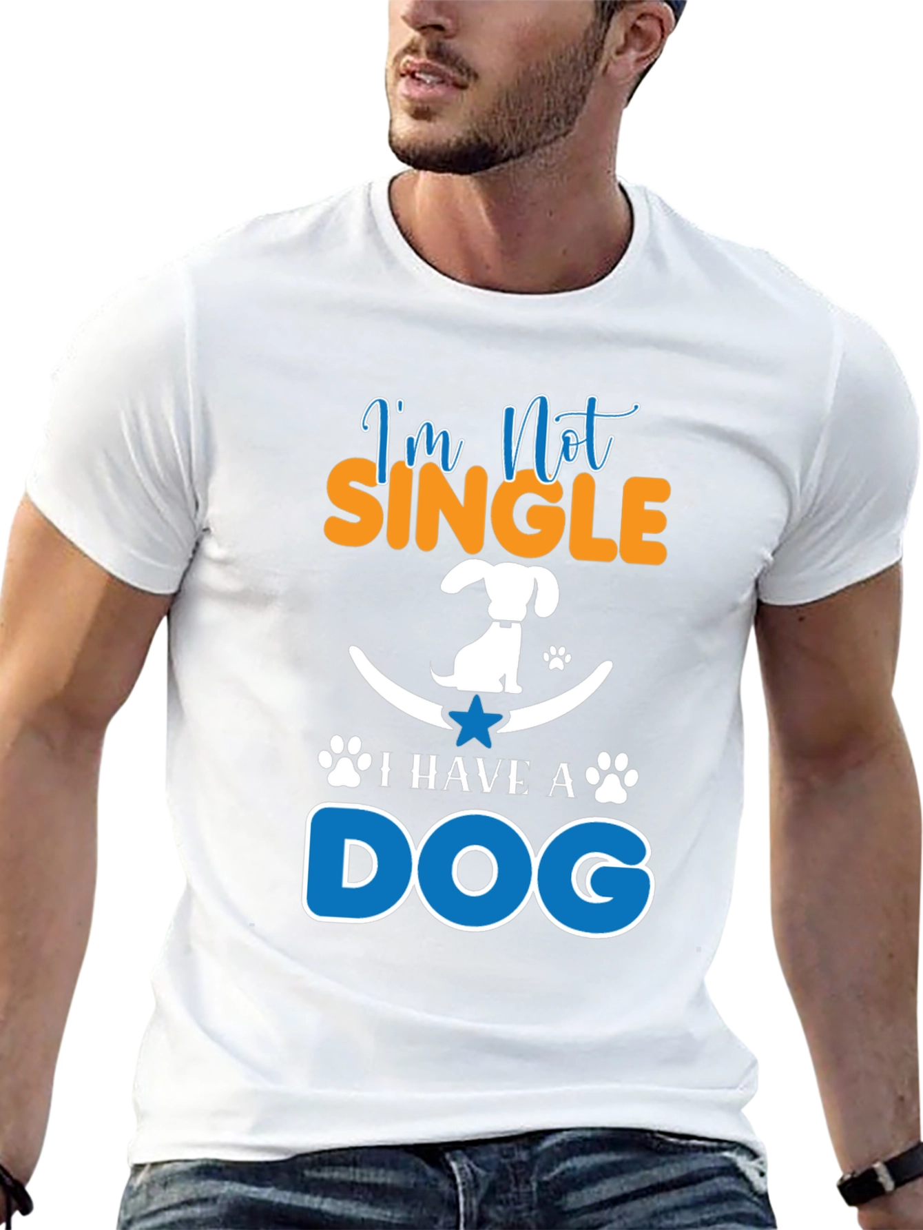 Im Not Single I Have A Dog Graphic Tee