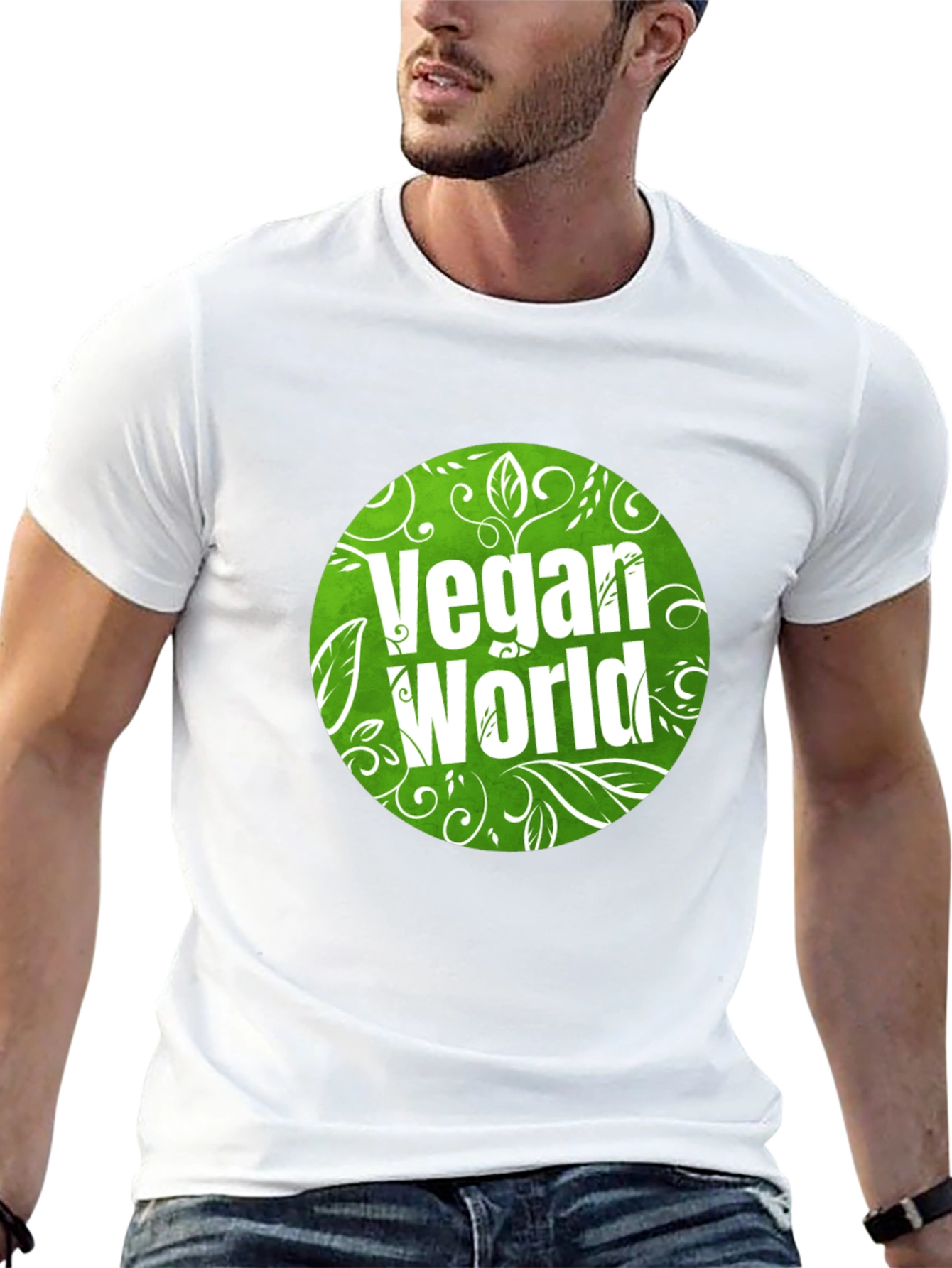 Vegan World Graphic T-Shirt - Eco-Friendly Fashion