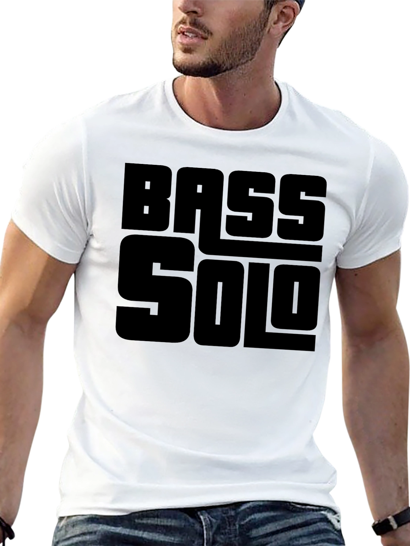 Bass Solo T-Shirt - Black Graphic Tee