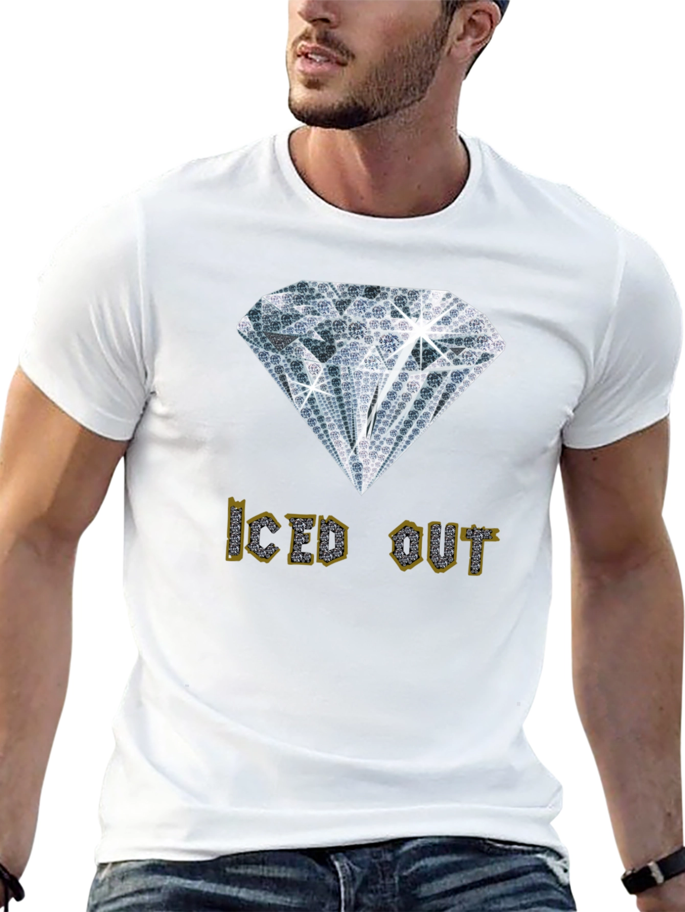 Iced Out Graphic Tee - Diamond Design