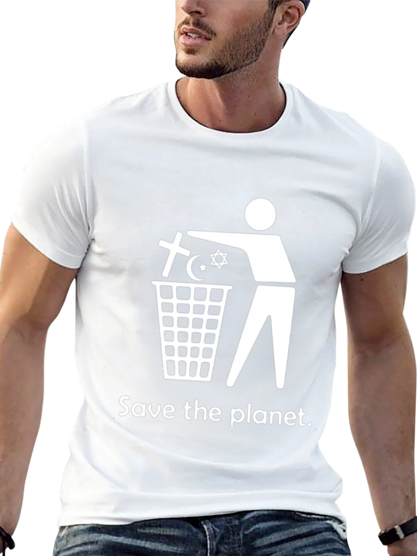 Save the Planet Anti-Religion T-Shirt