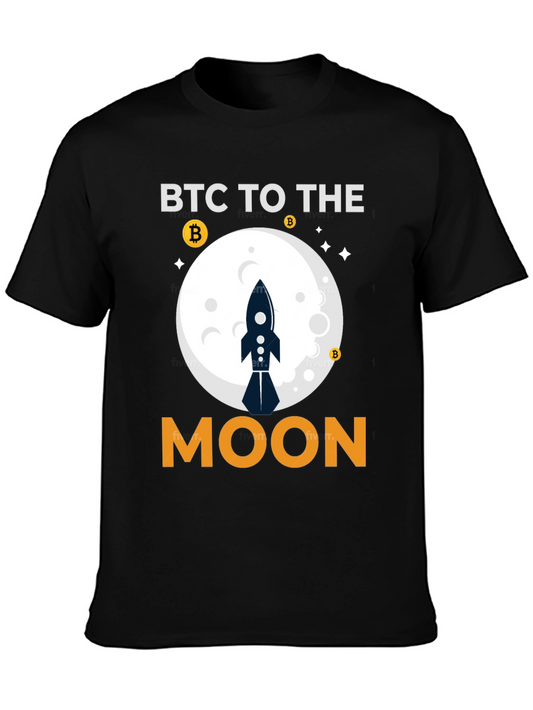 BTC To The Moon Crypto T-Shirt
