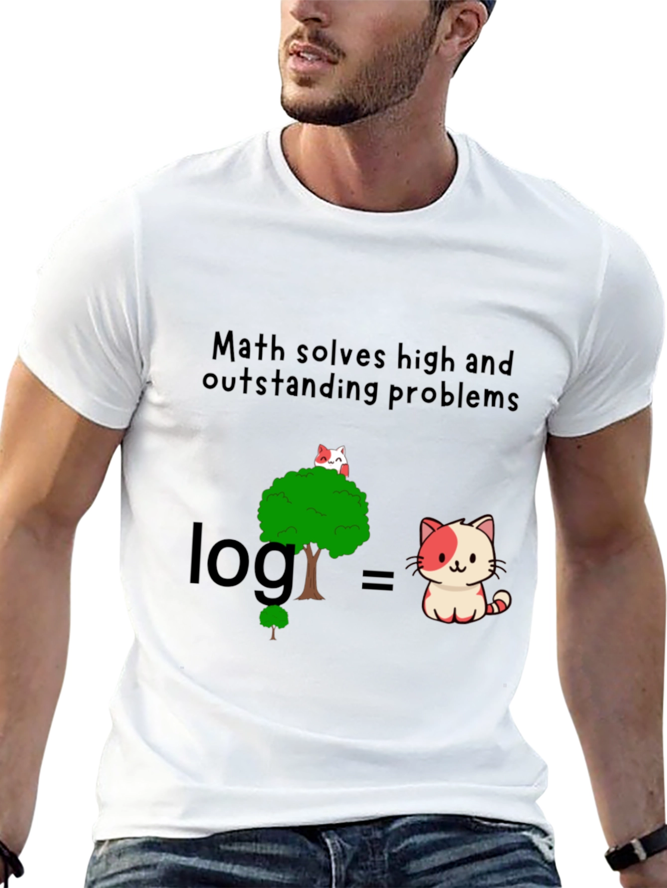 Math Solves Problems Graphic Tee