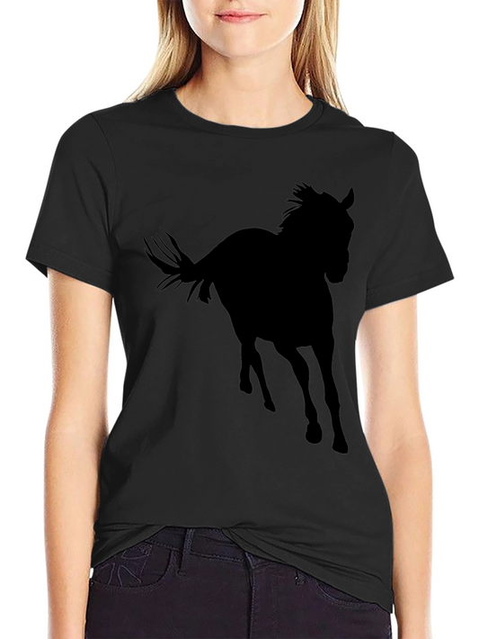 Black Horse Silhouette T-Shirt