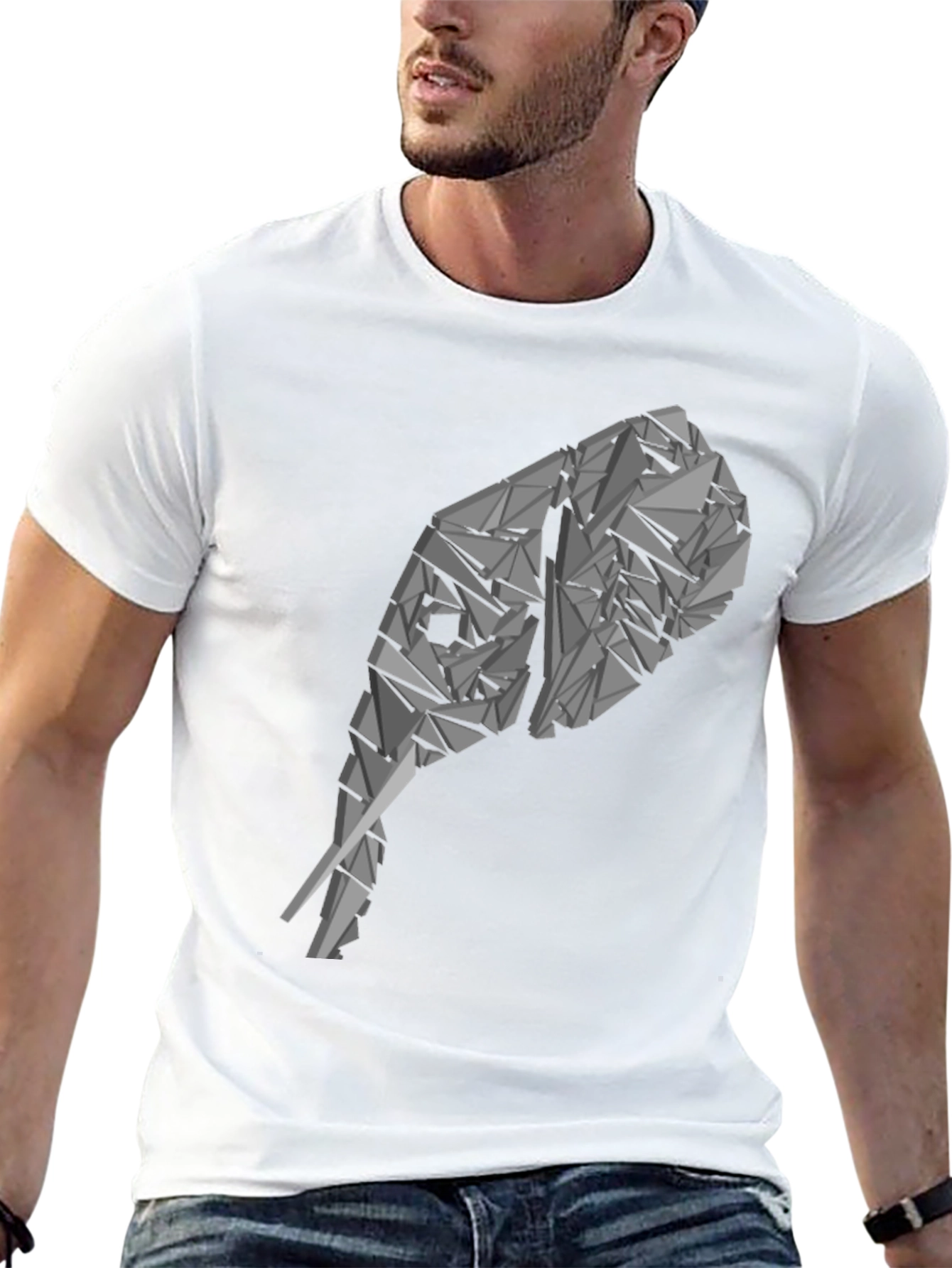 Geometric Elephant Tee - Modern Graphic T-Shirt