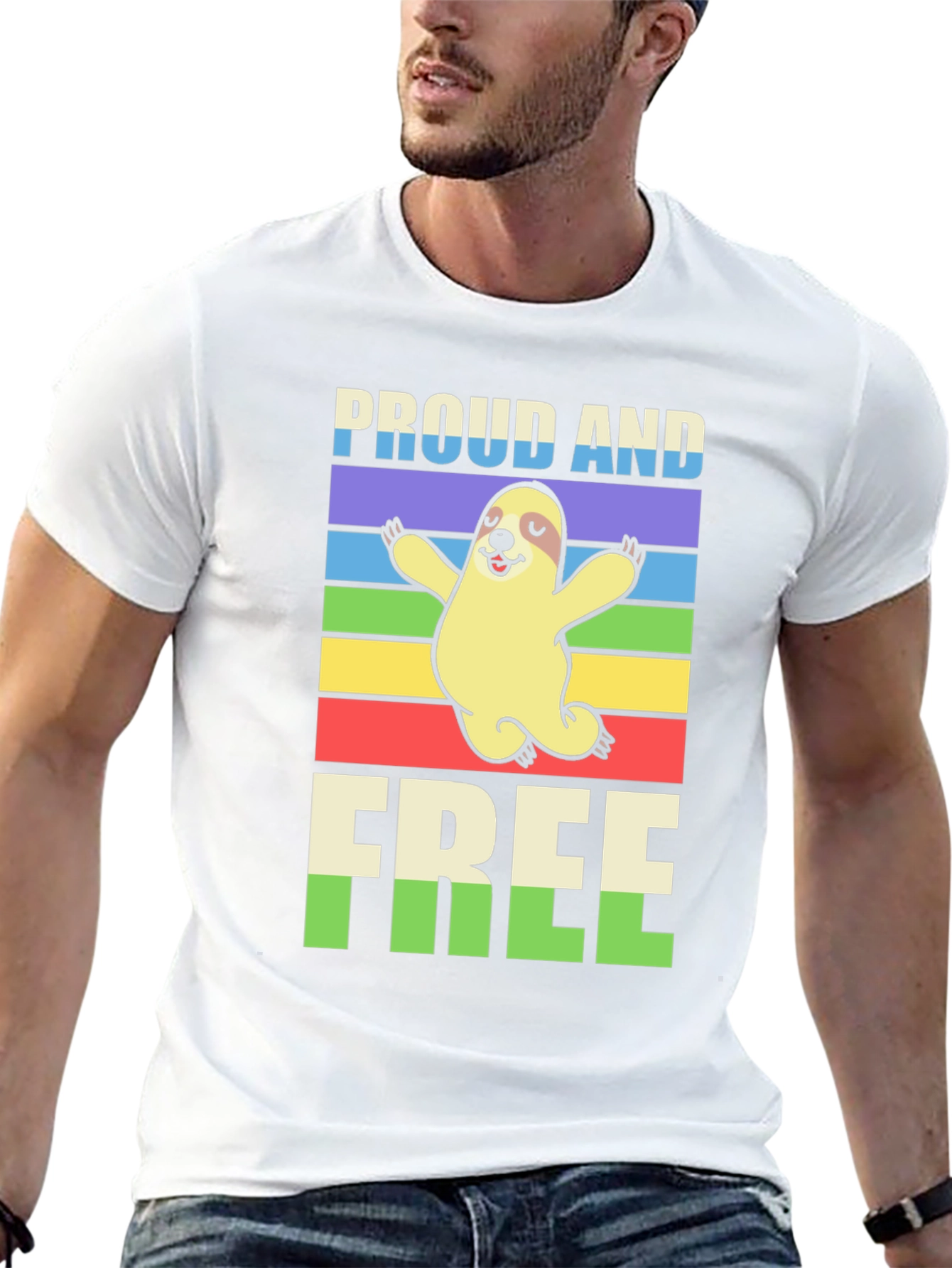 Proud & Free Sloth Graphic Tee