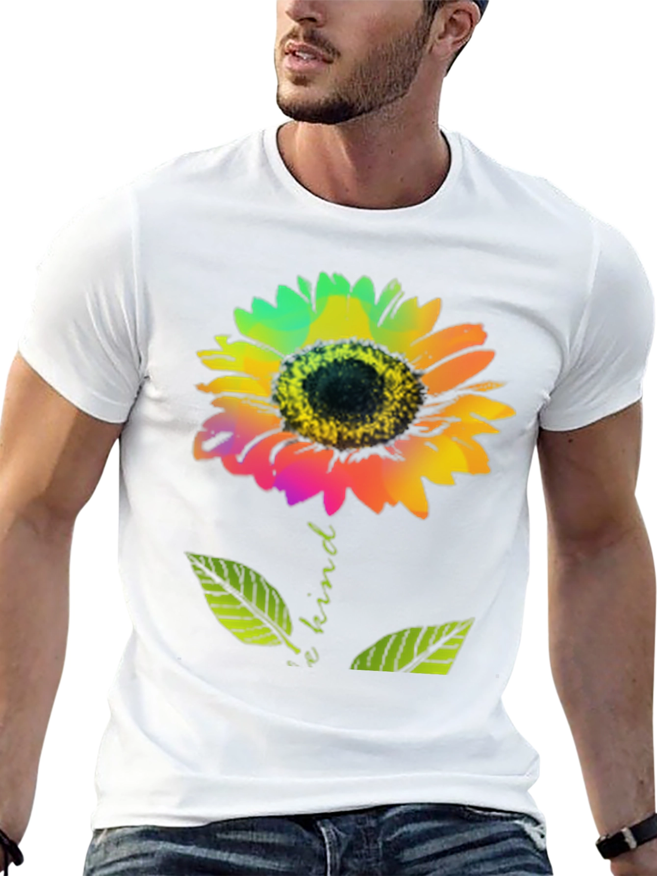 Kind Sunflower Graphic T-Shirt