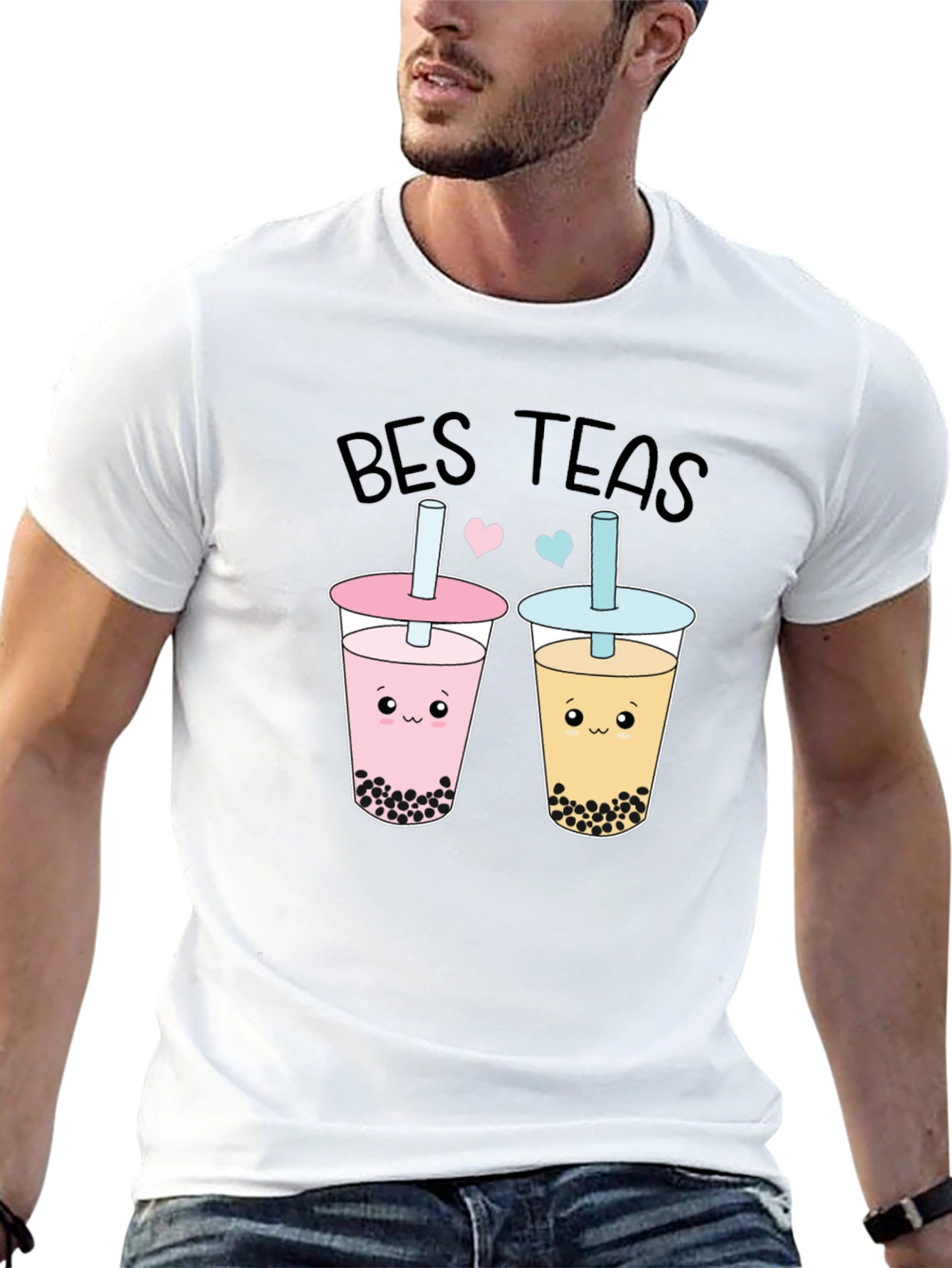 Cute Best Teas Boba Bubble Tea Graphic T-Shirt