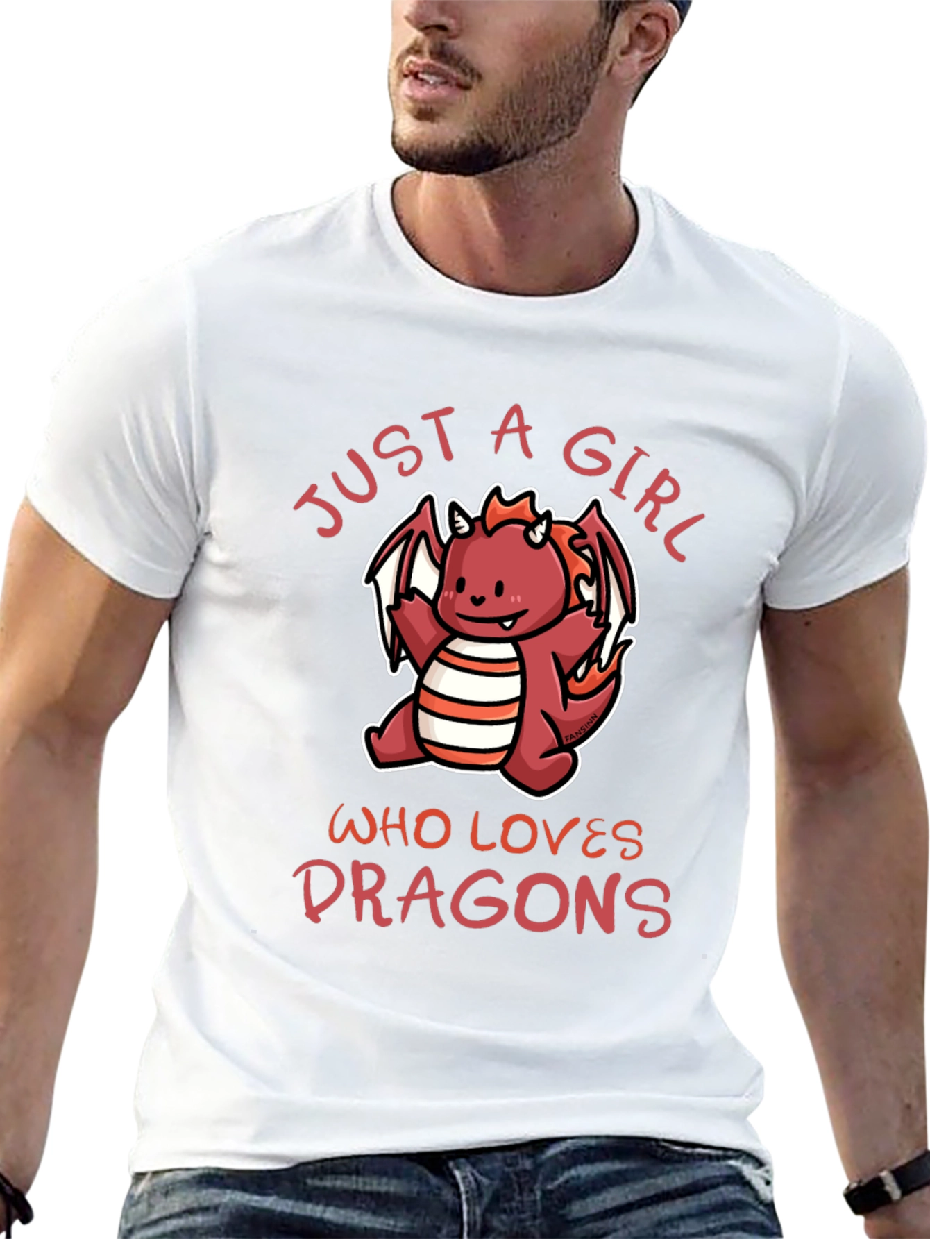 Just A Girl Who Loves Dragons Graphic Tee
