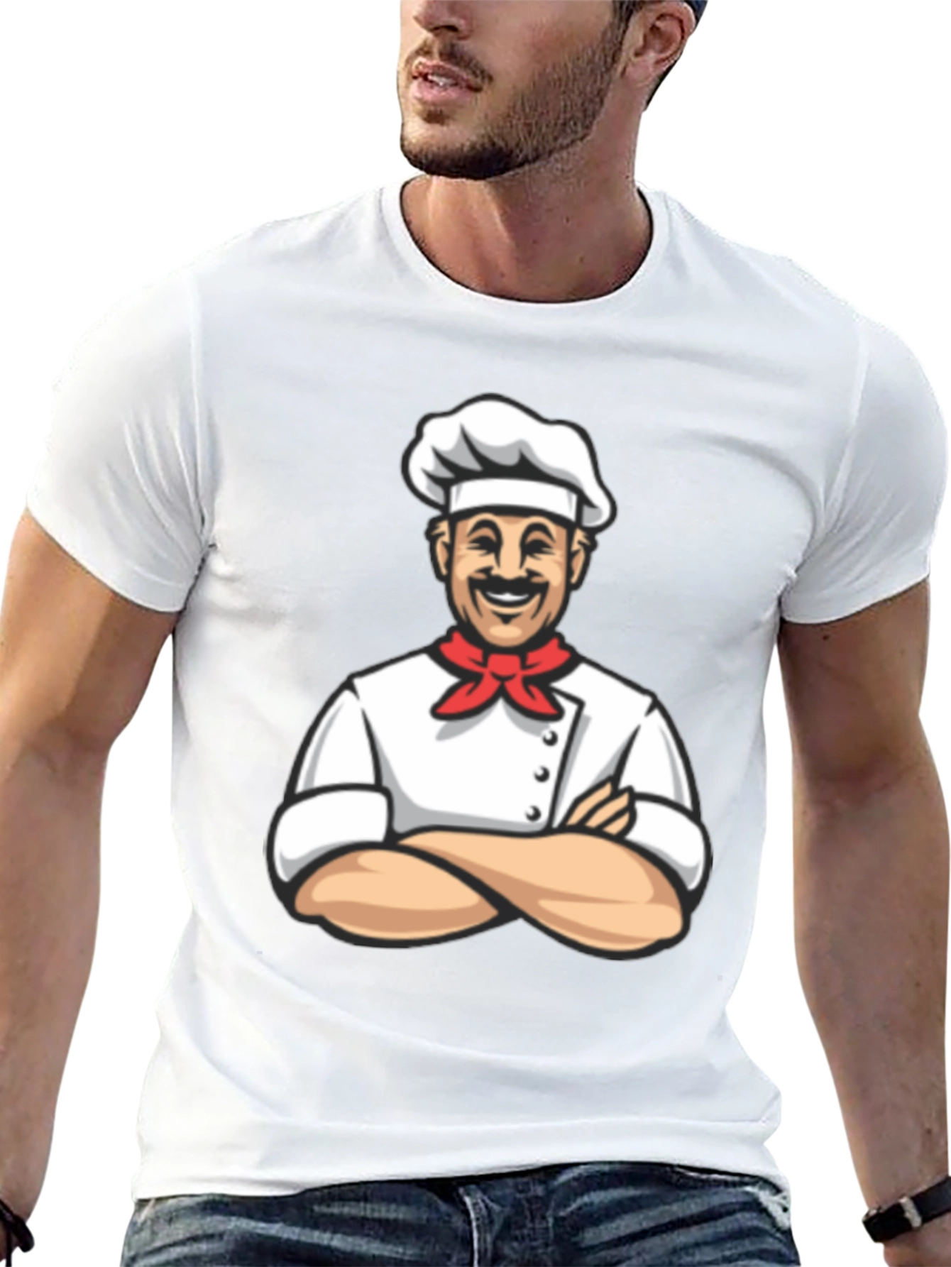 Chef Graphic T-Shirt - Black Cotton Tee