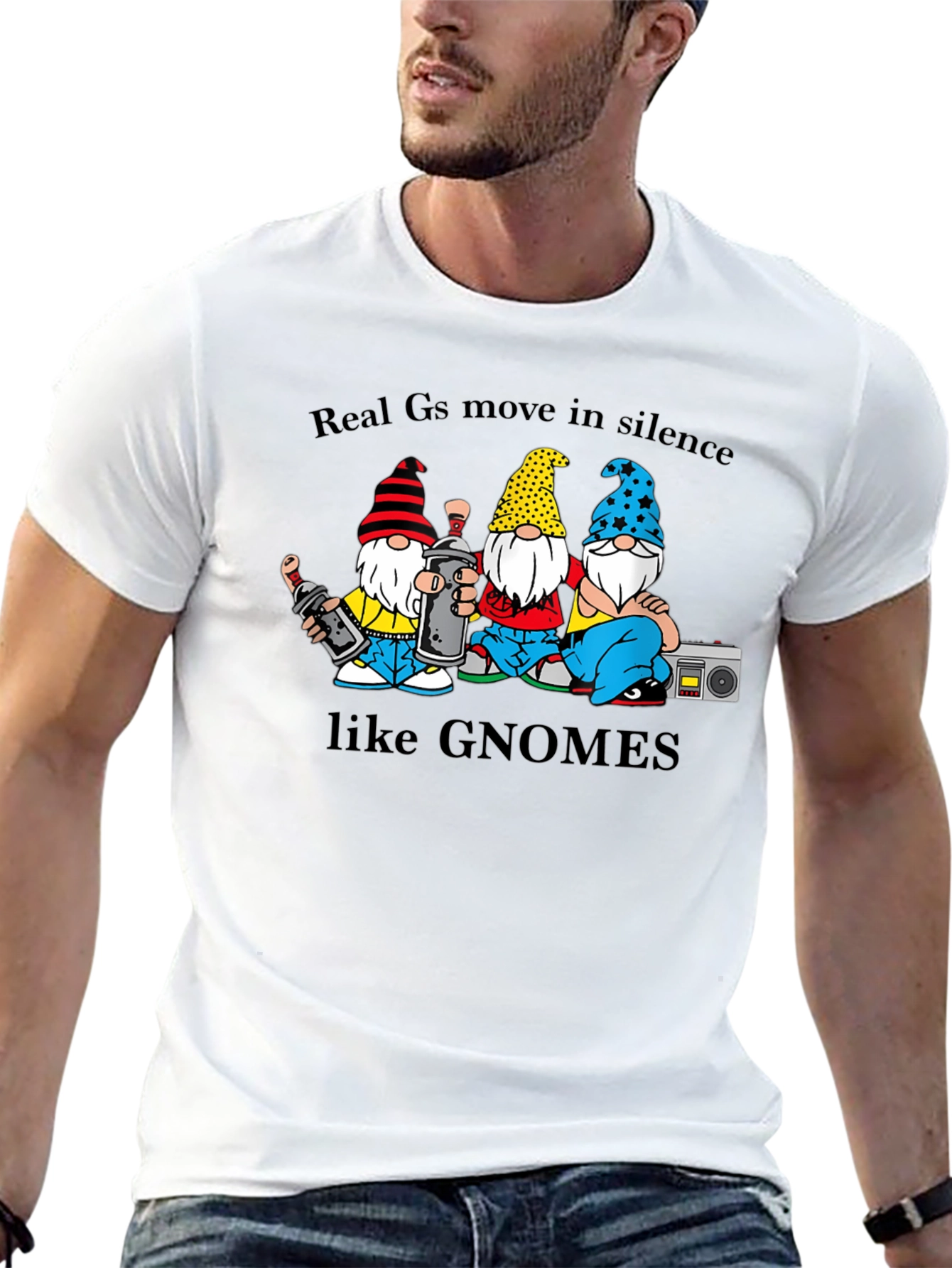 Gnome Crew T-Shirt - Real Gs Move In Silence