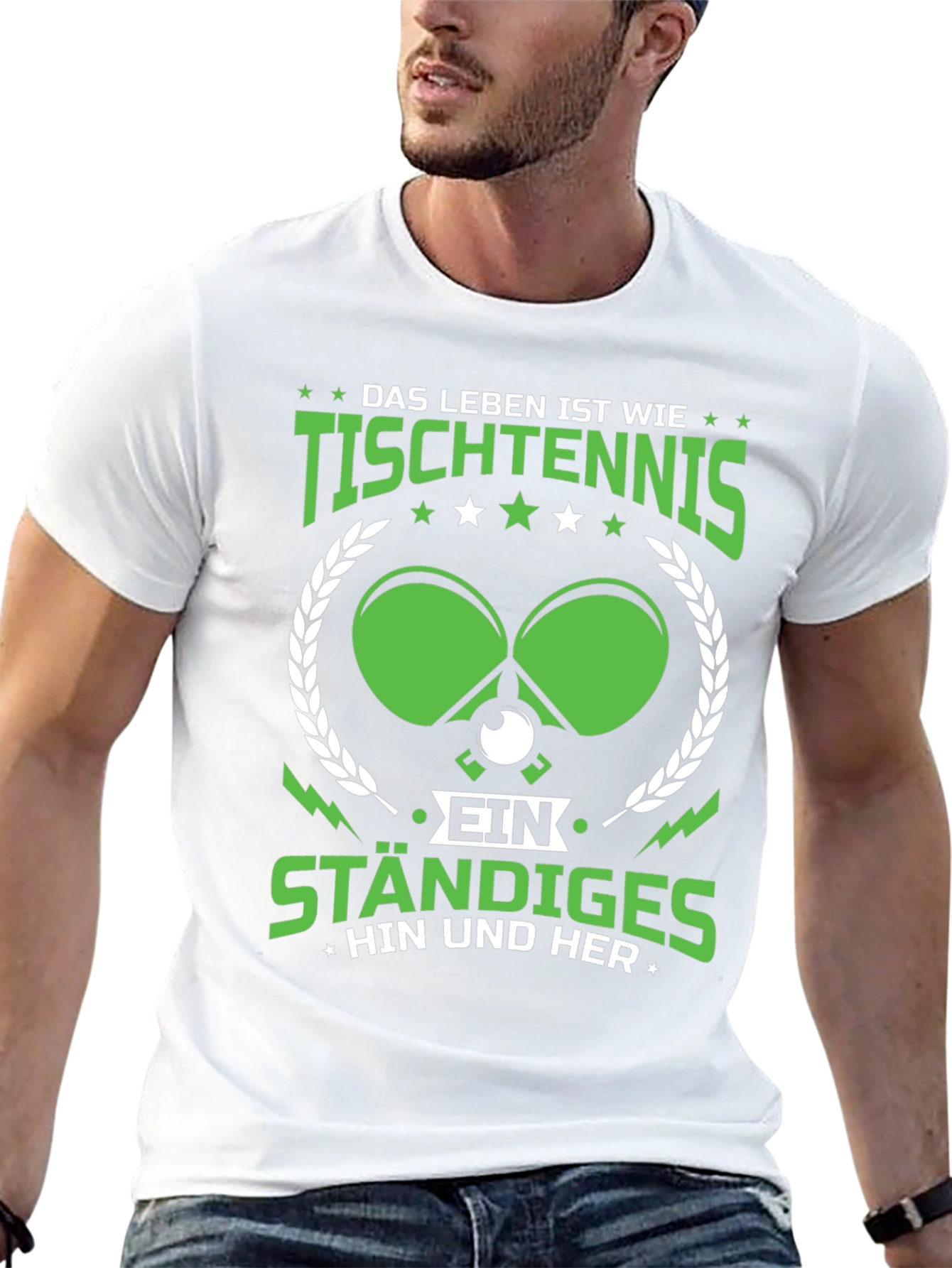 Life is Like Table Tennis Graphic Tee