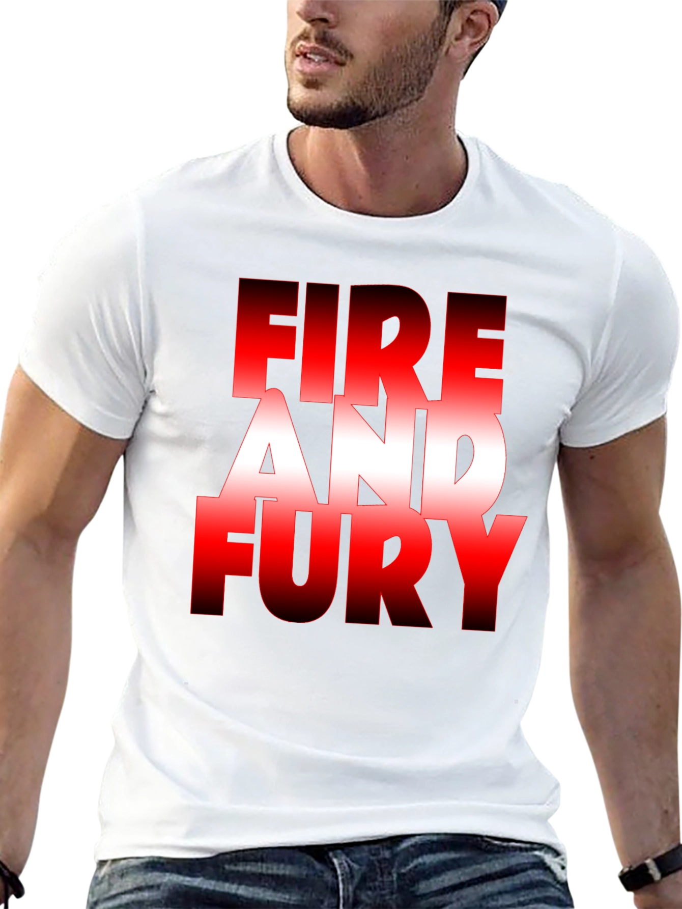 Fire and Fury Graphic Tee - Bold Statement T-Shirt