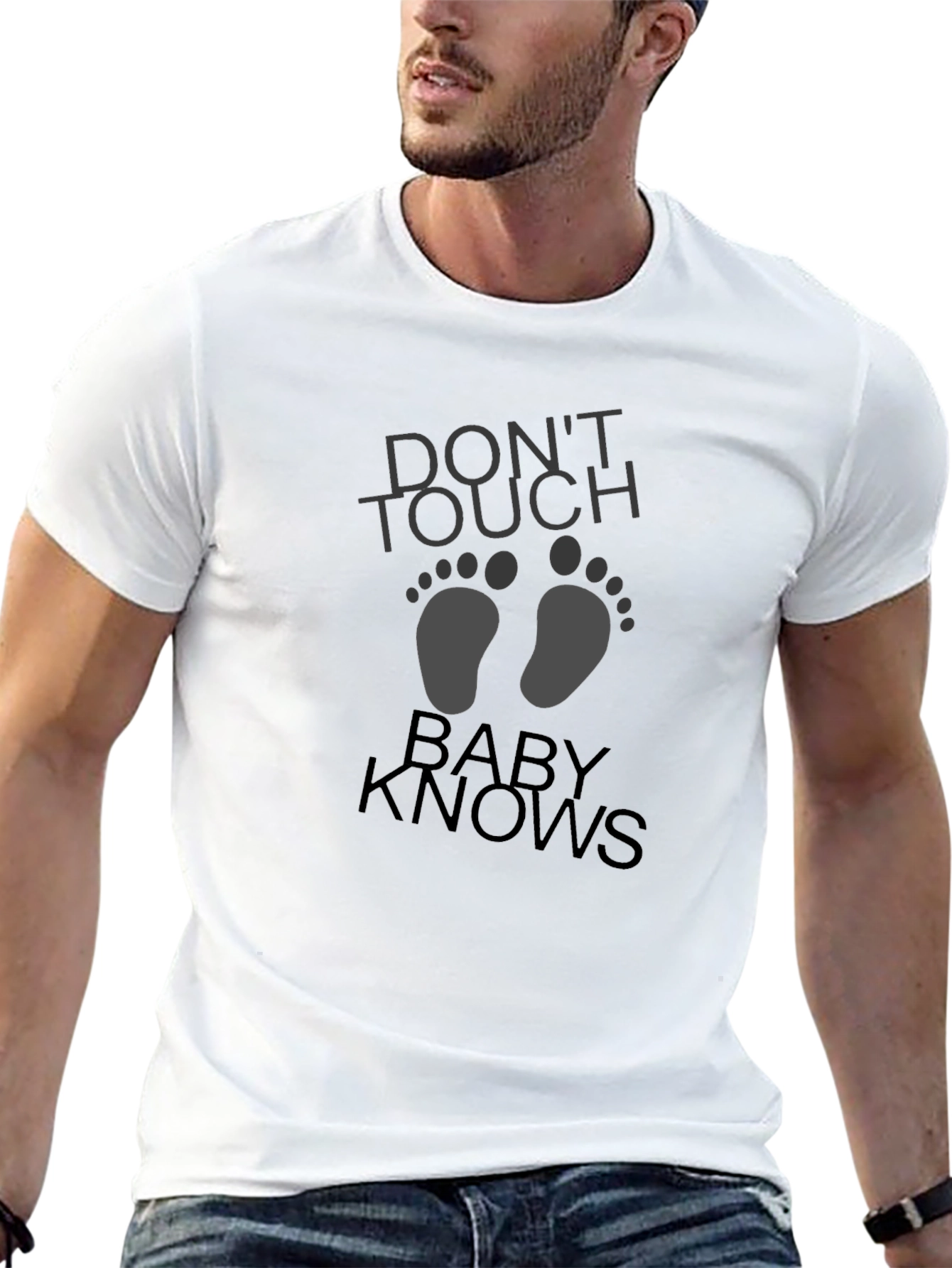 Dont Touch Baby Knows Graphic Tee