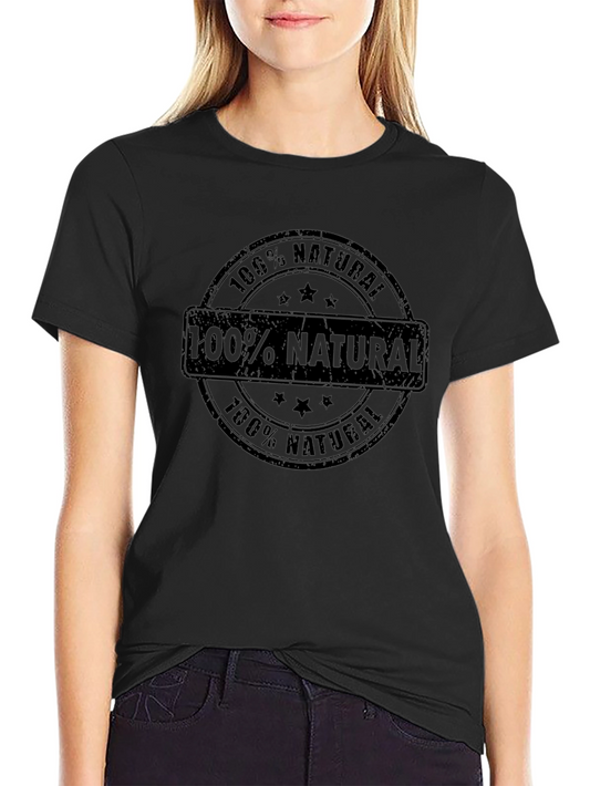 100% Natural Black T-Shirt