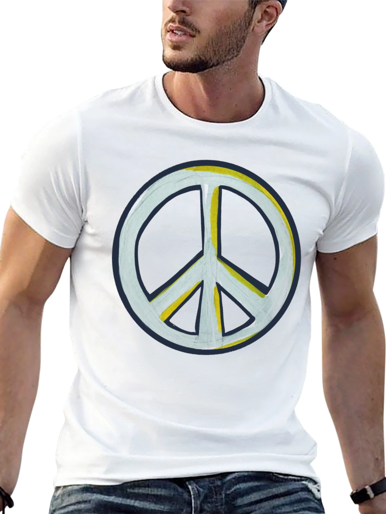 Peace Sign Black T-Shirt - Casual Comfort