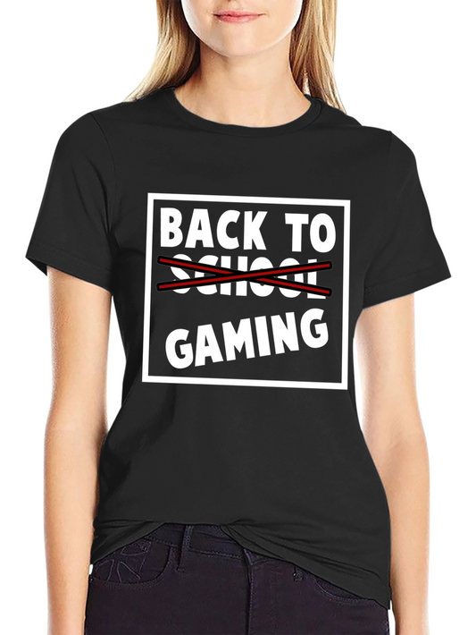 Back to Gaming T-Shirt - Black Graphic Tee