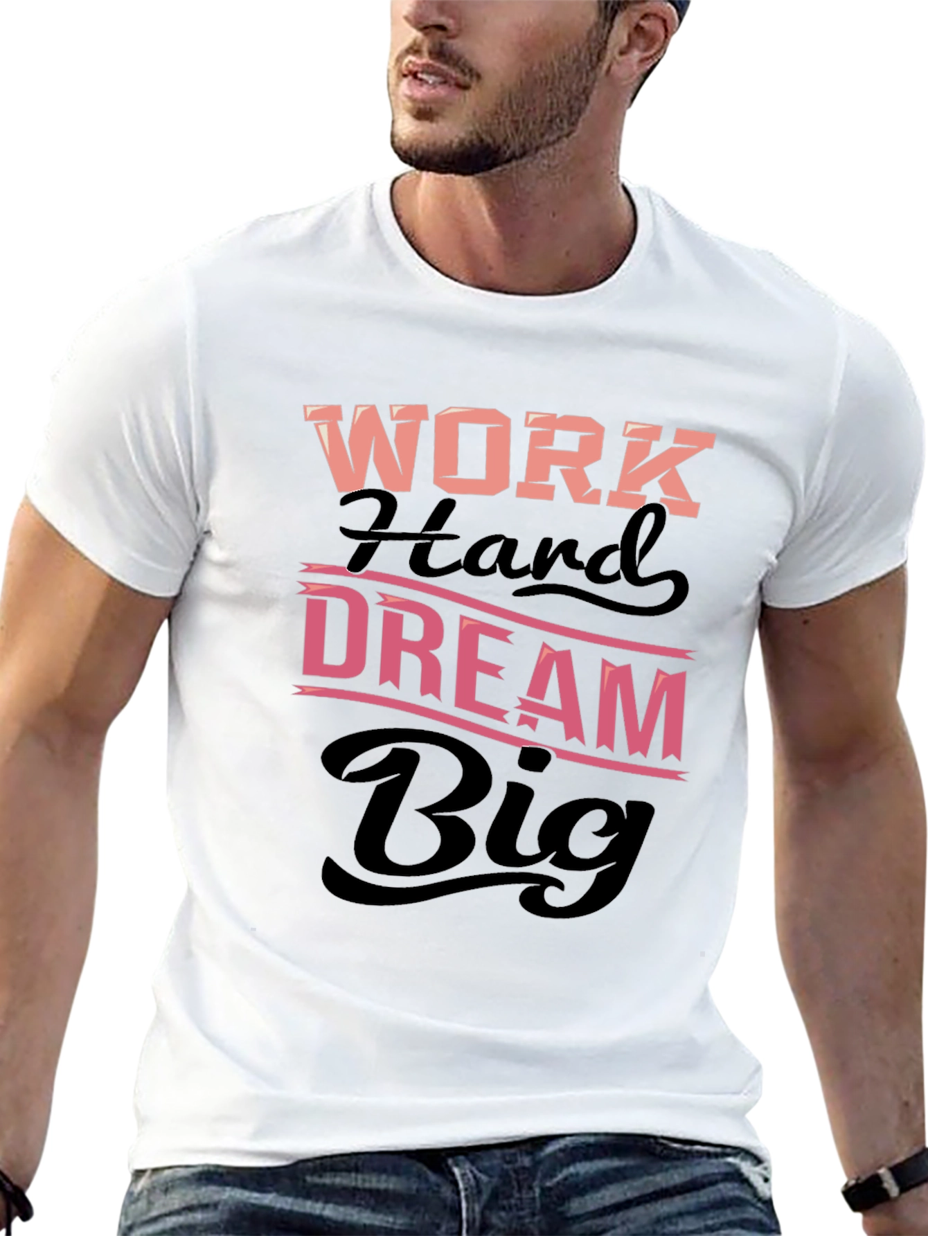Work Hard Dream Big Black T-Shirt