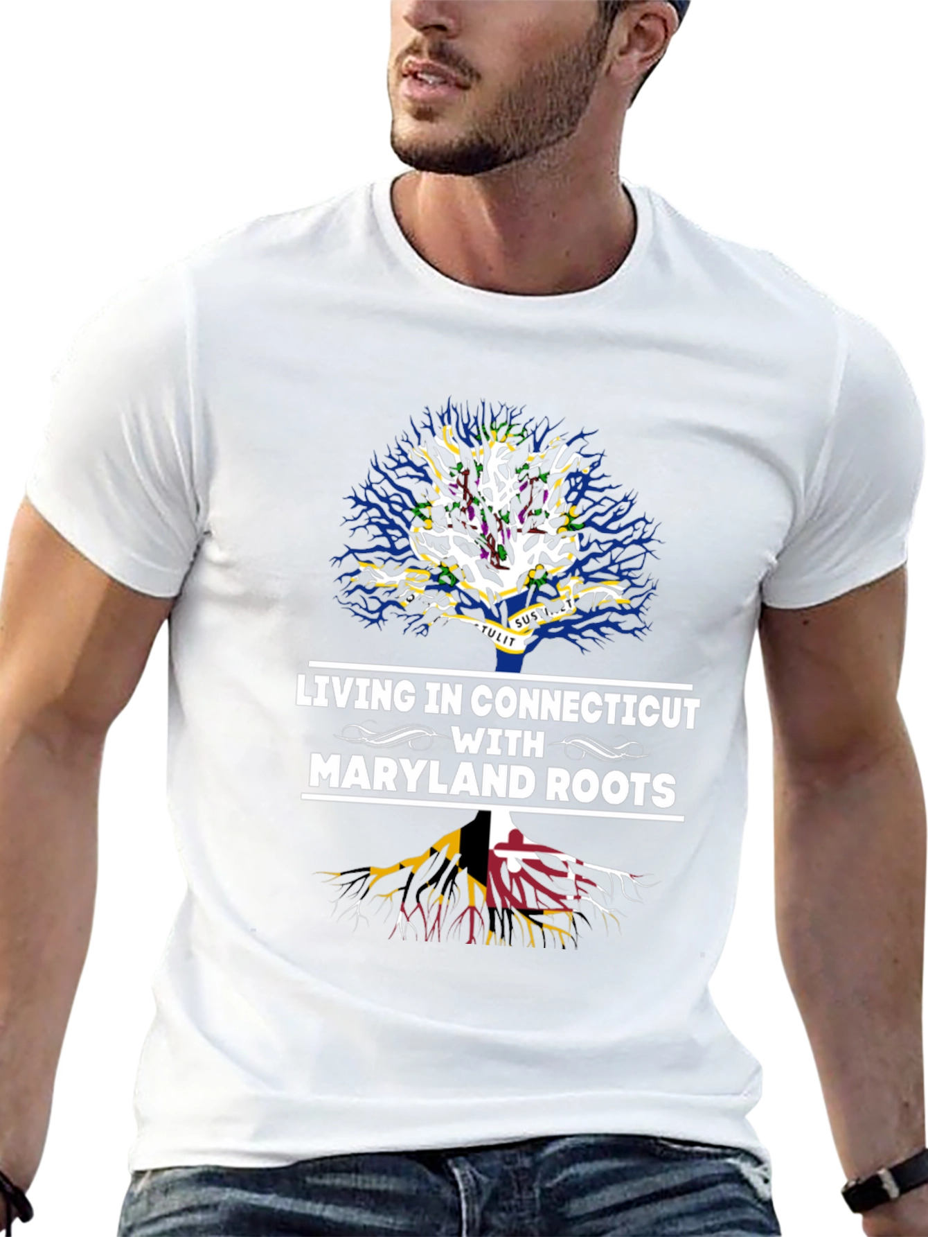 Connecticut Living Maryland Roots Tree T-Shirt