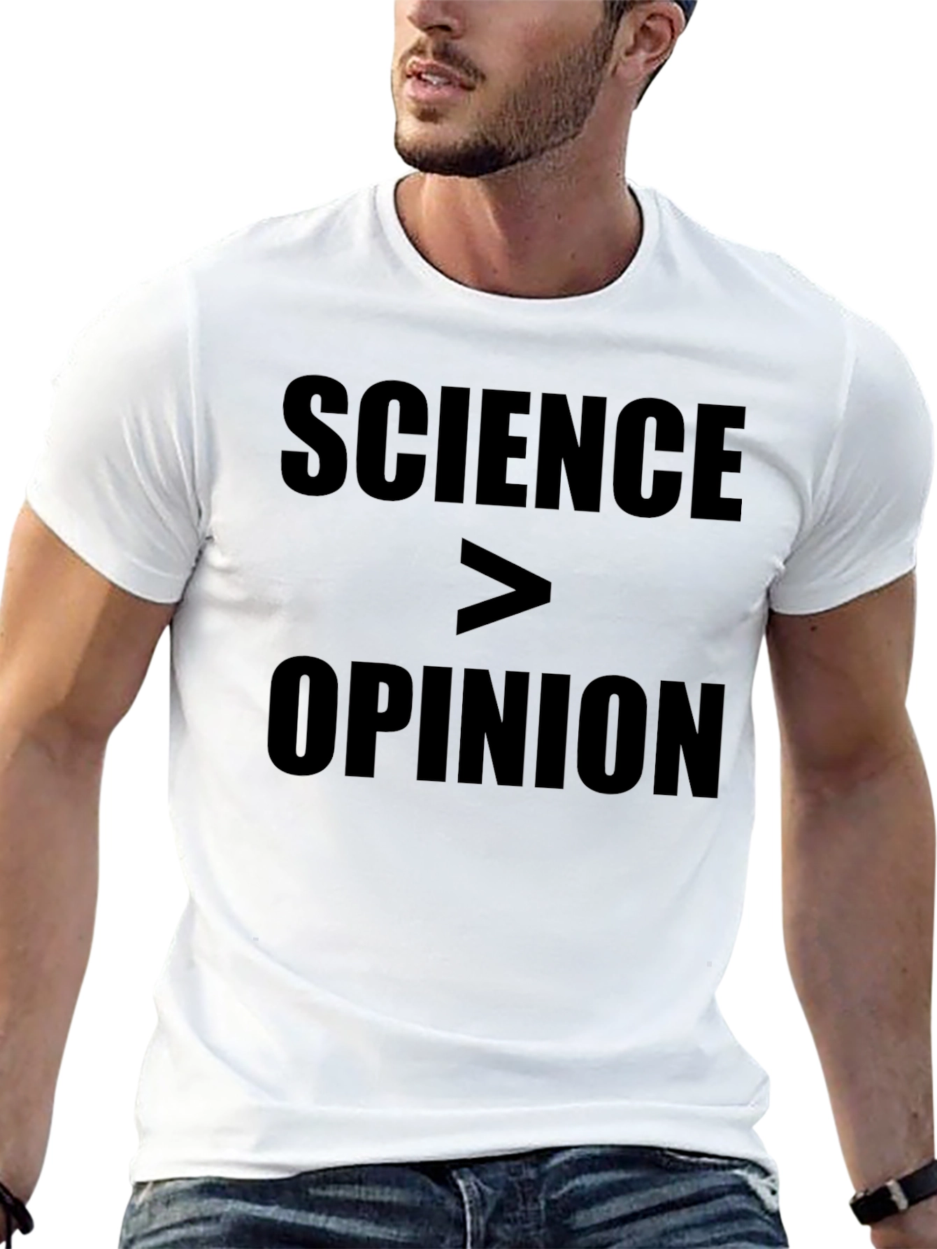 Science Over Opinion Statement T-Shirt