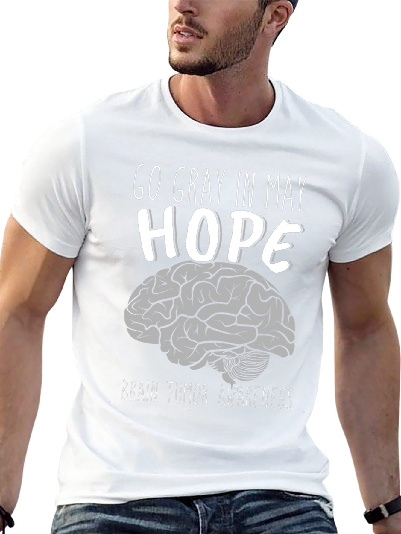 Go Gray In May Brain Tumor Awareness T-Shirt