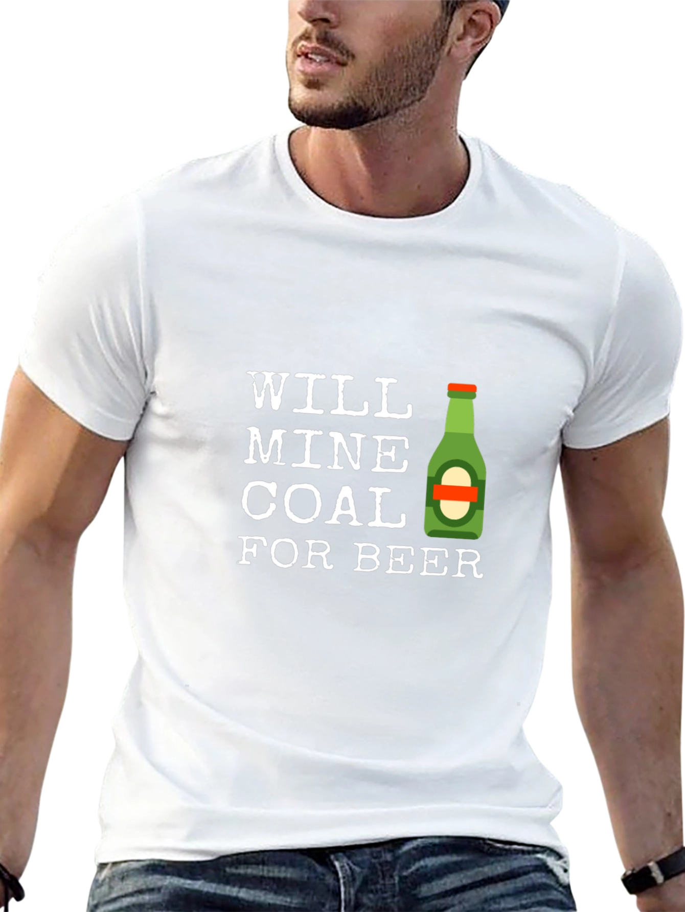 Will Mine Coal For Beer T-Shirt - Black