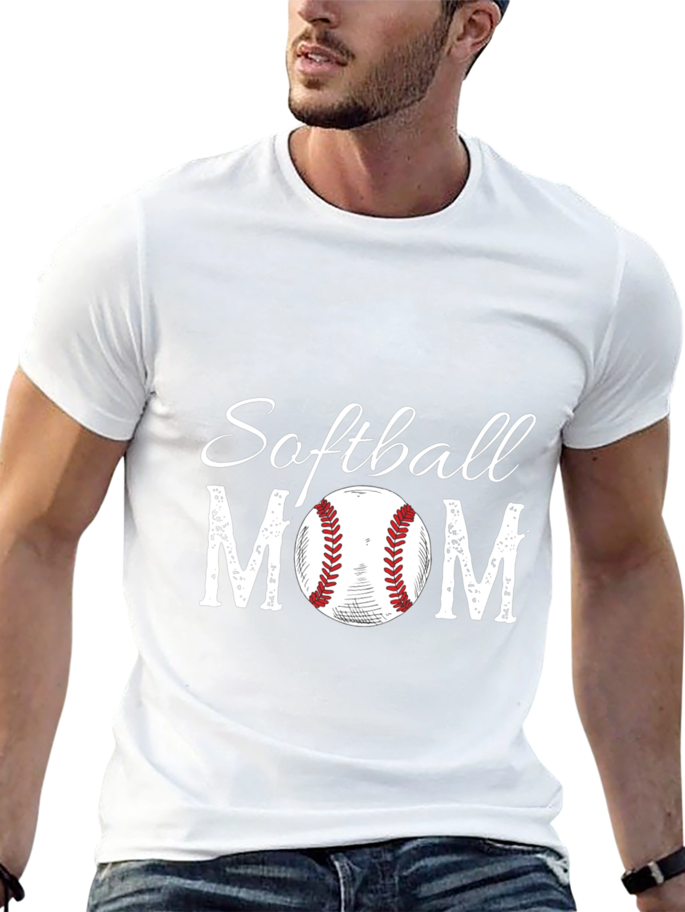Softball Mom Graphic T-Shirt