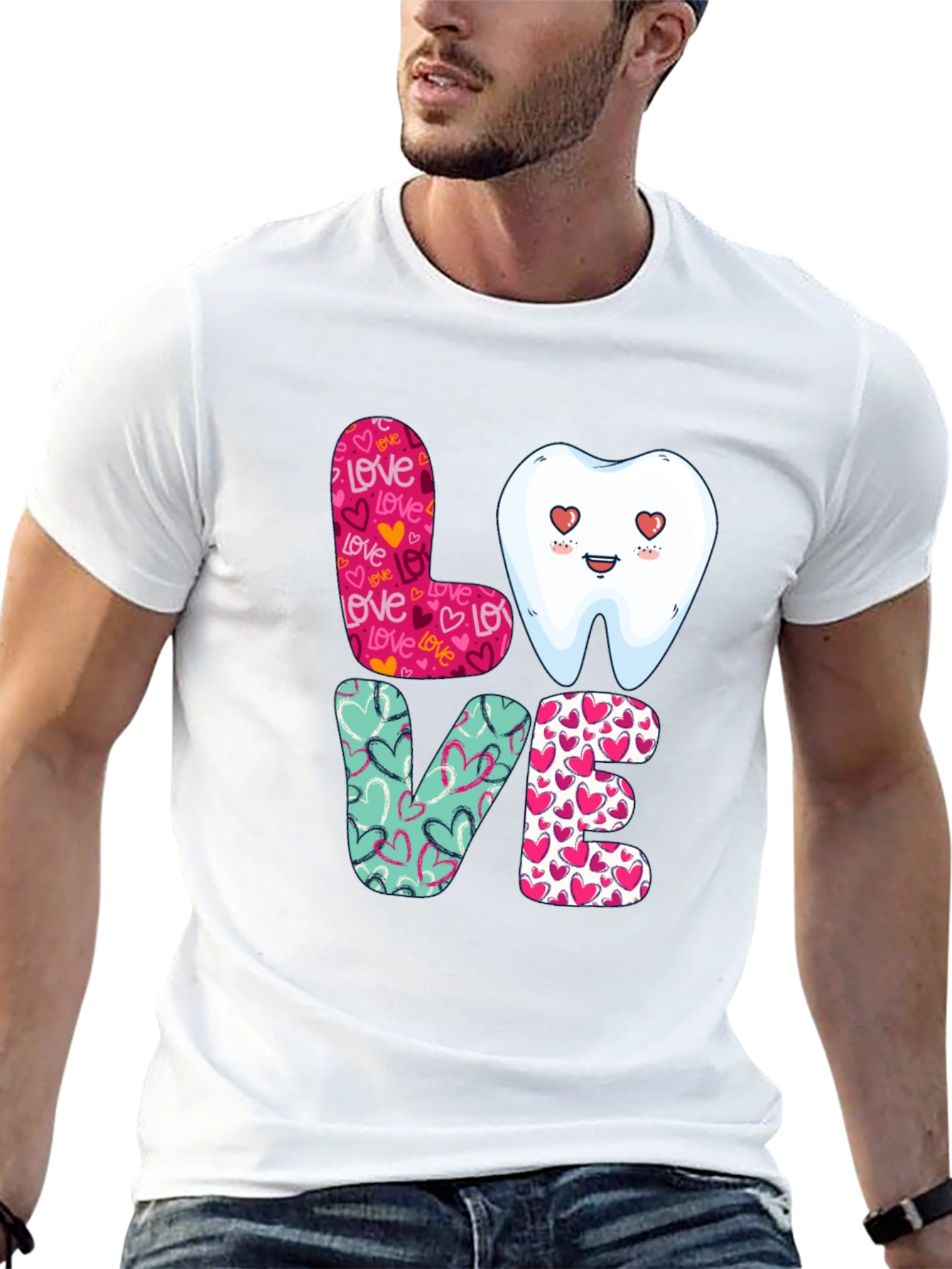 Dental Love Graphic Tee - Dentist Valentines Day Shirt