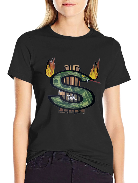 Money Snake Graphic Tee - Black