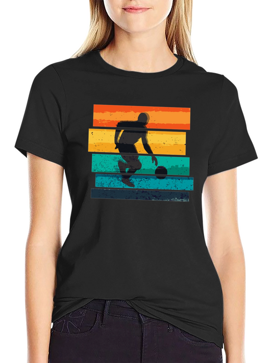 Retro Basketball Player Graphic T-Shirt