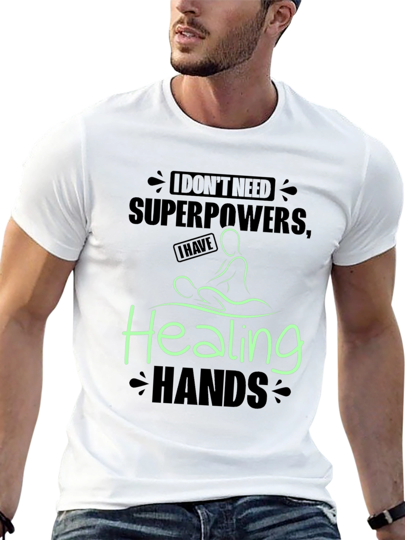 Healing Hands T-Shirt - Massage Therapist Tee